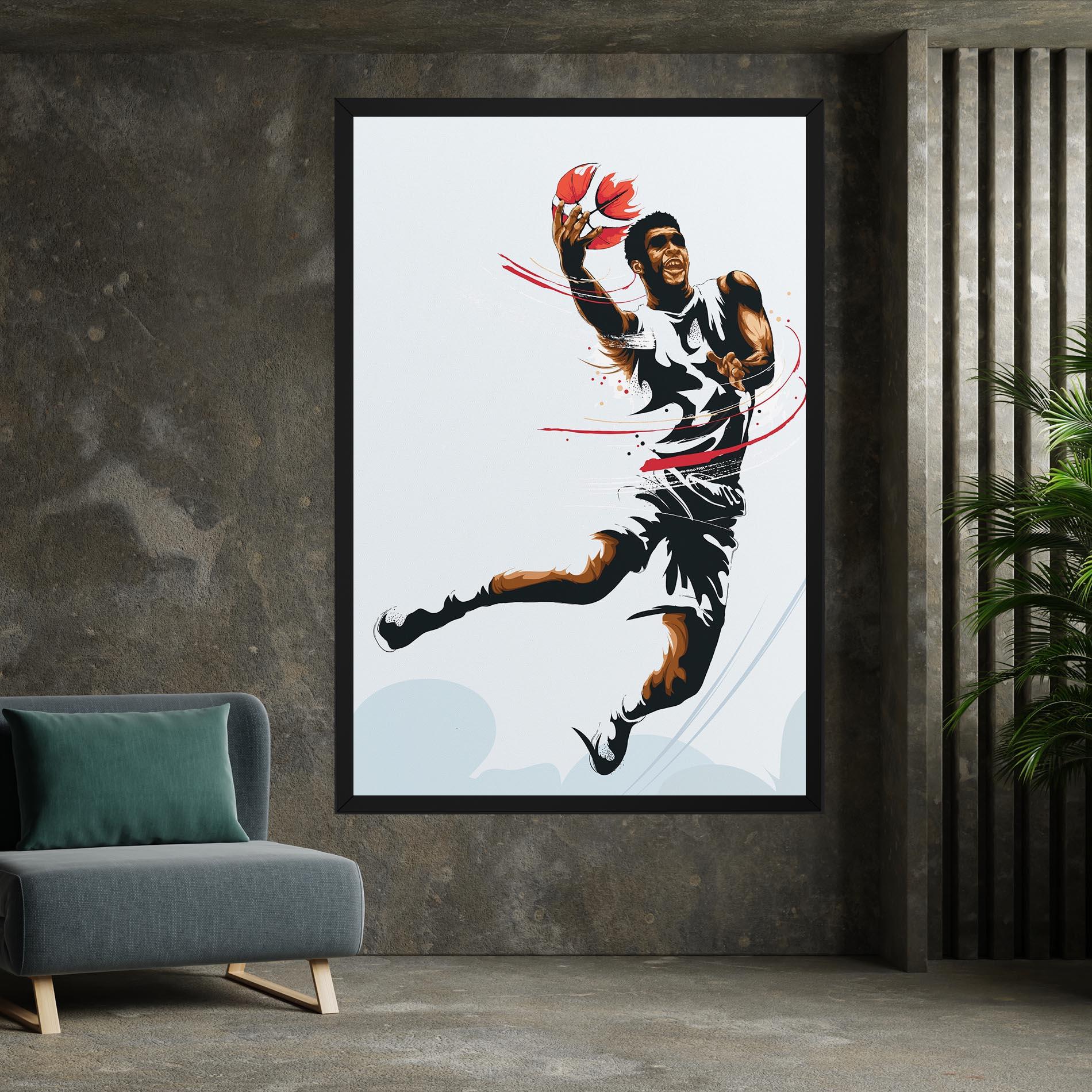 Tablou Canvas Basketball Shot mockup 7