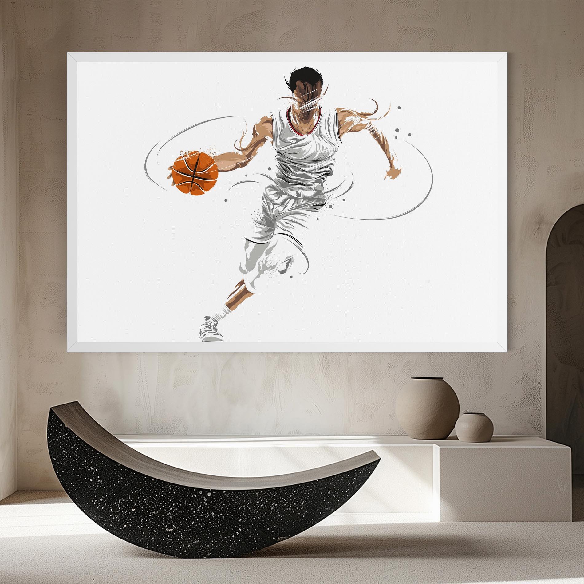 Tablou Canvas Dribbling Basketbal mockup 8