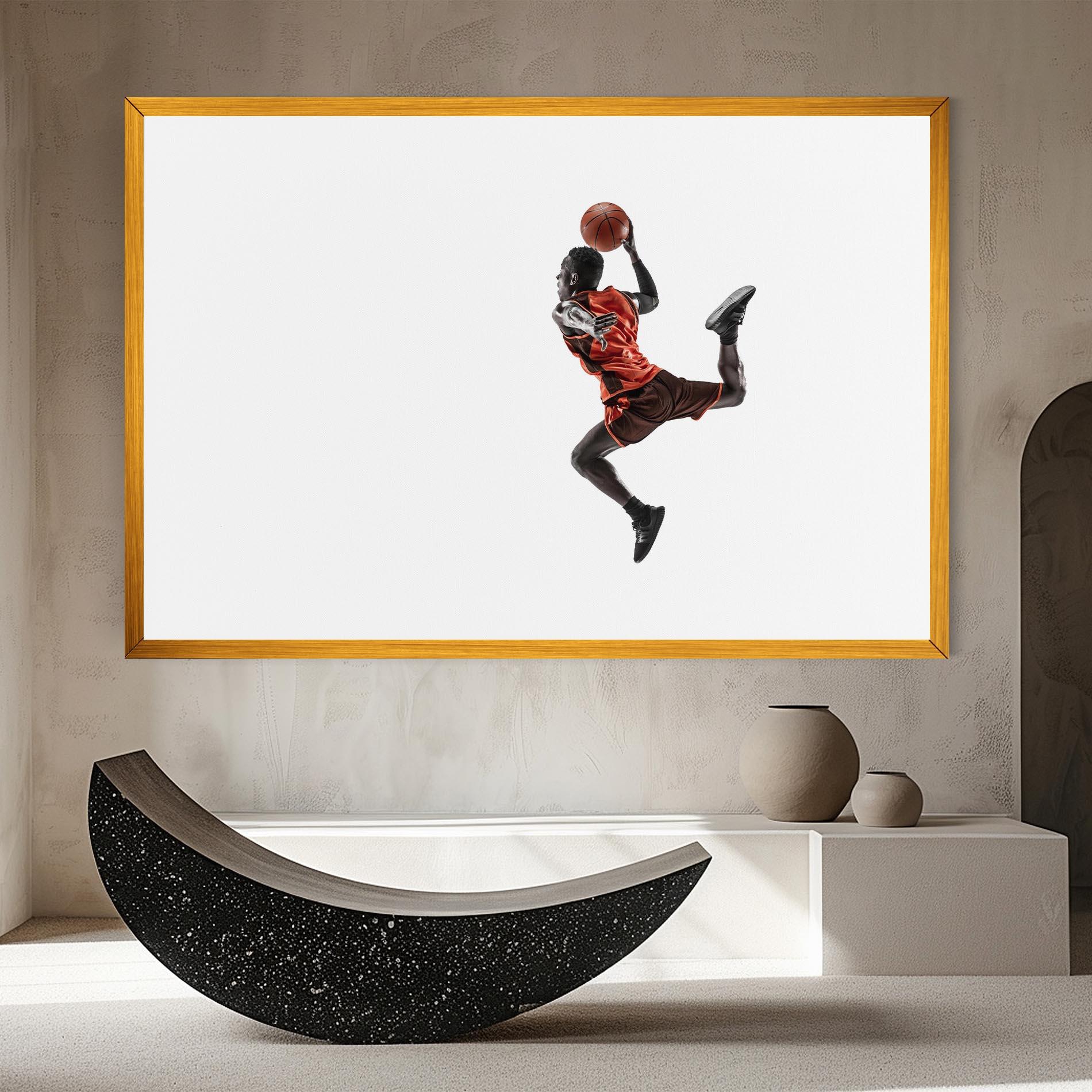 Tablou Canvas Basketball Player Flying mockup 8