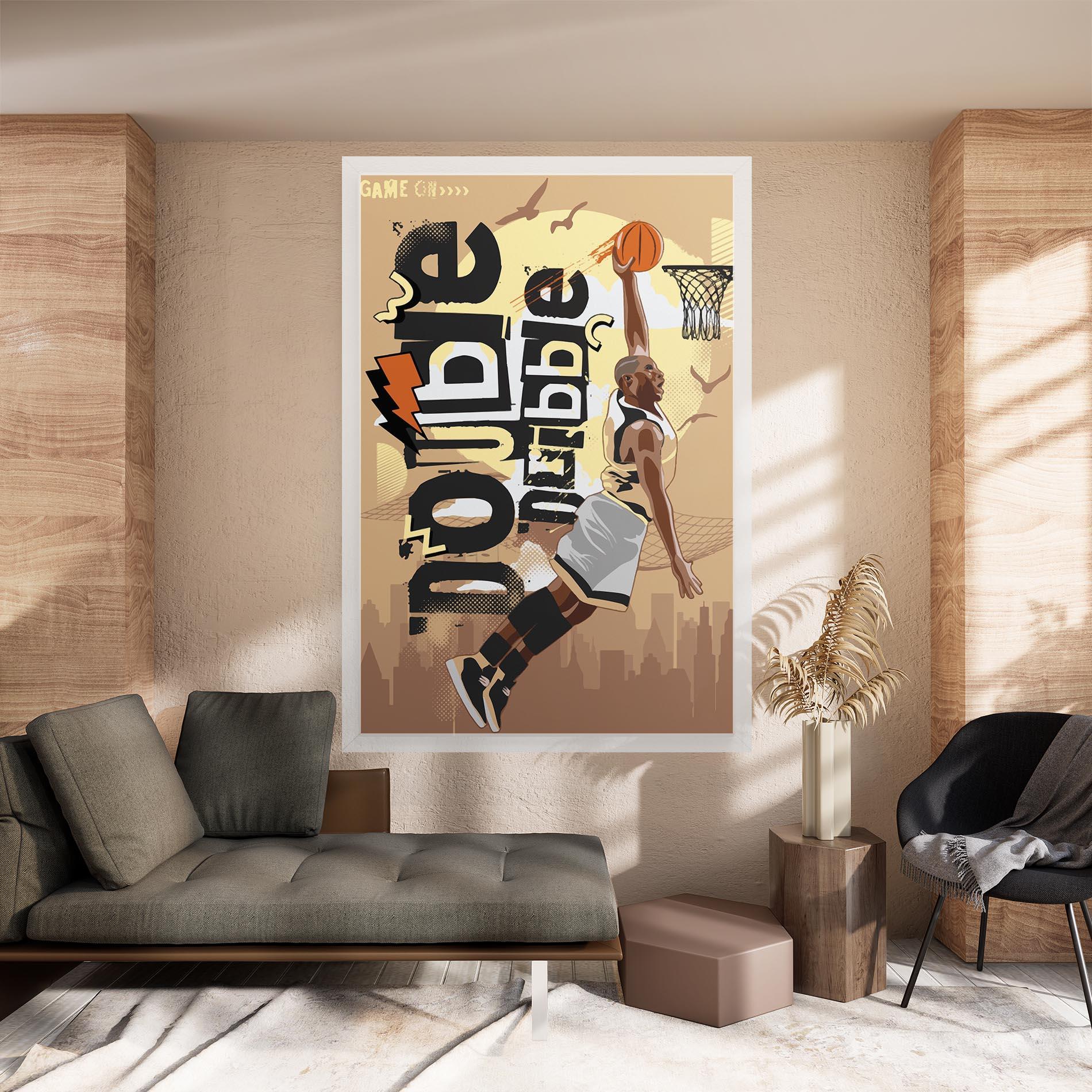 Tablou Canvas Double Dribble mockup 8