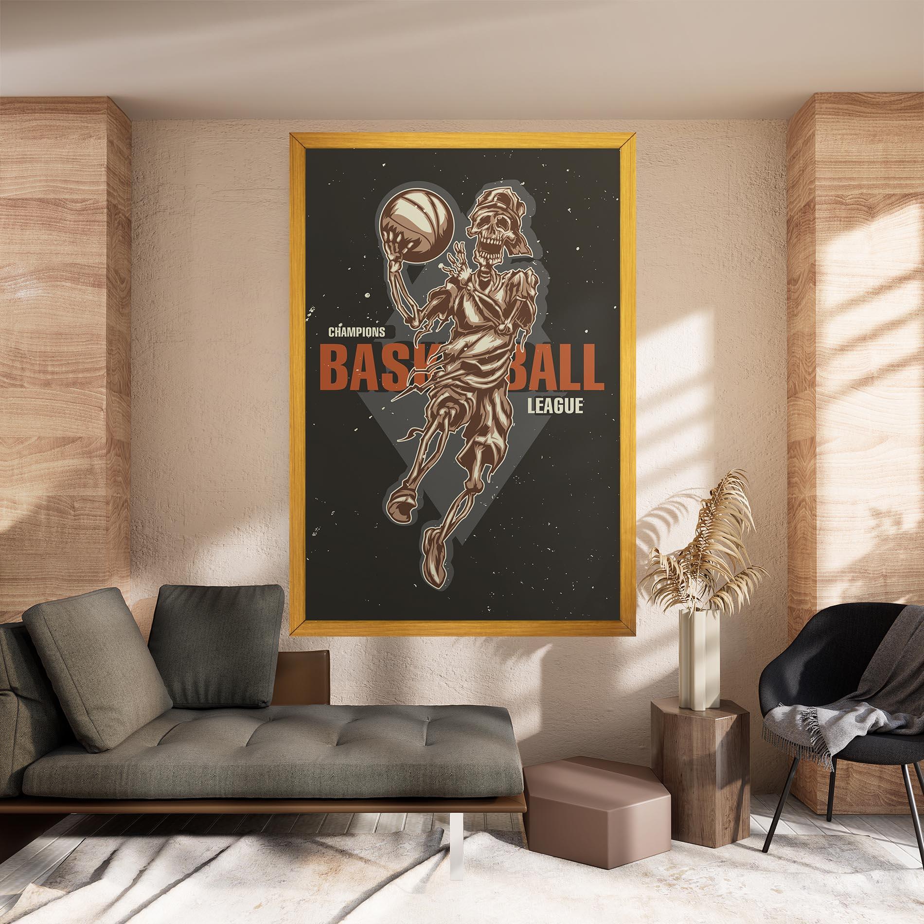 Tablou Canvas Basketball League mockup 8