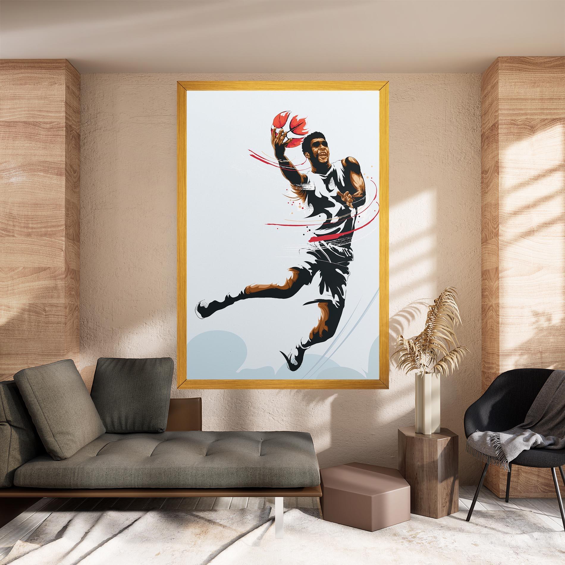Tablou Canvas Basketball Shot mockup 8