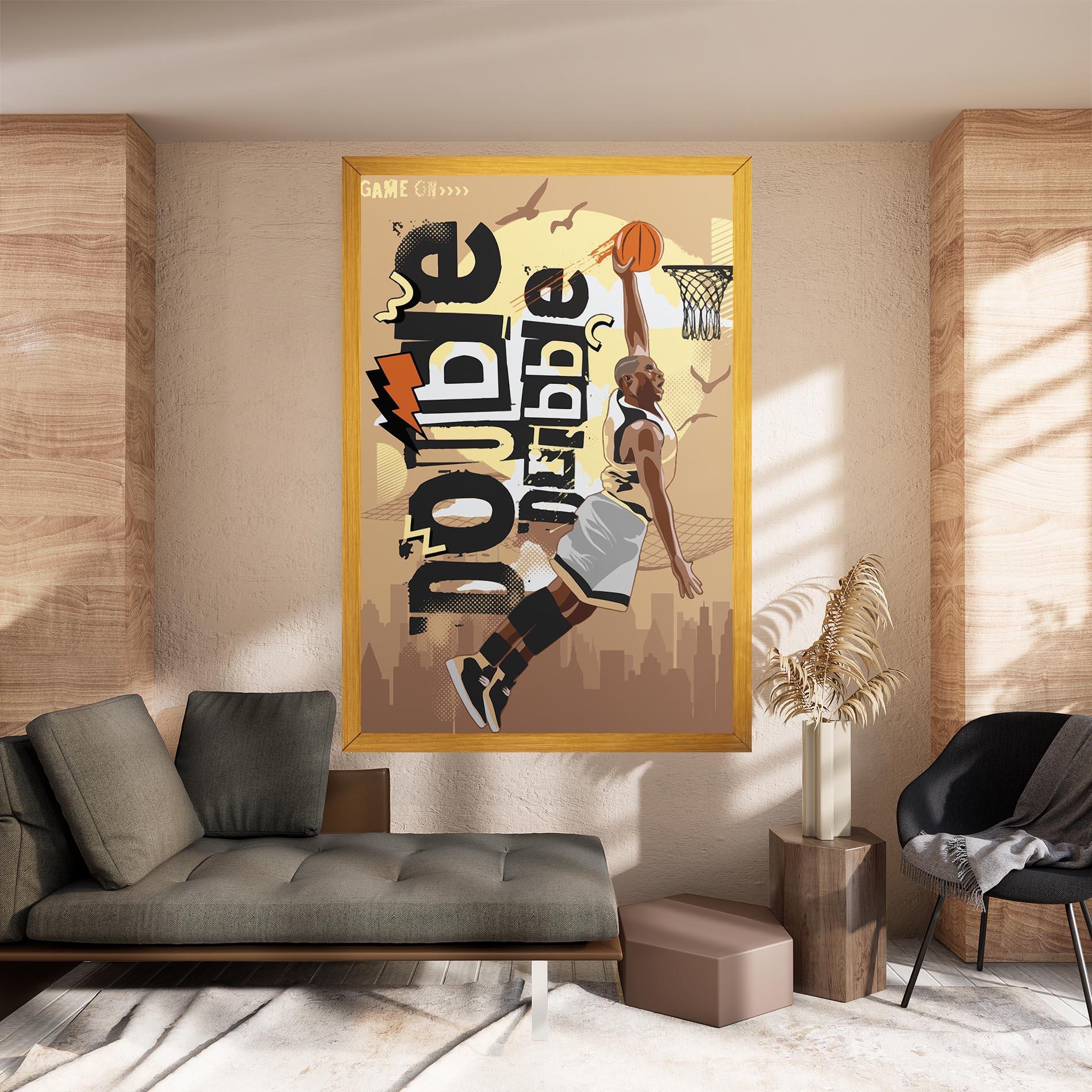 Tablou Canvas Double Dribble mockup 8