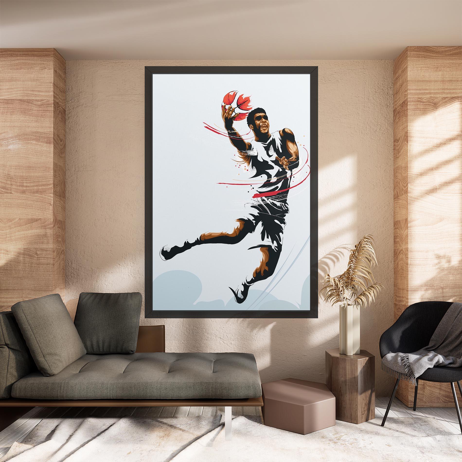 Tablou Canvas Basketball Shot mockup 8
