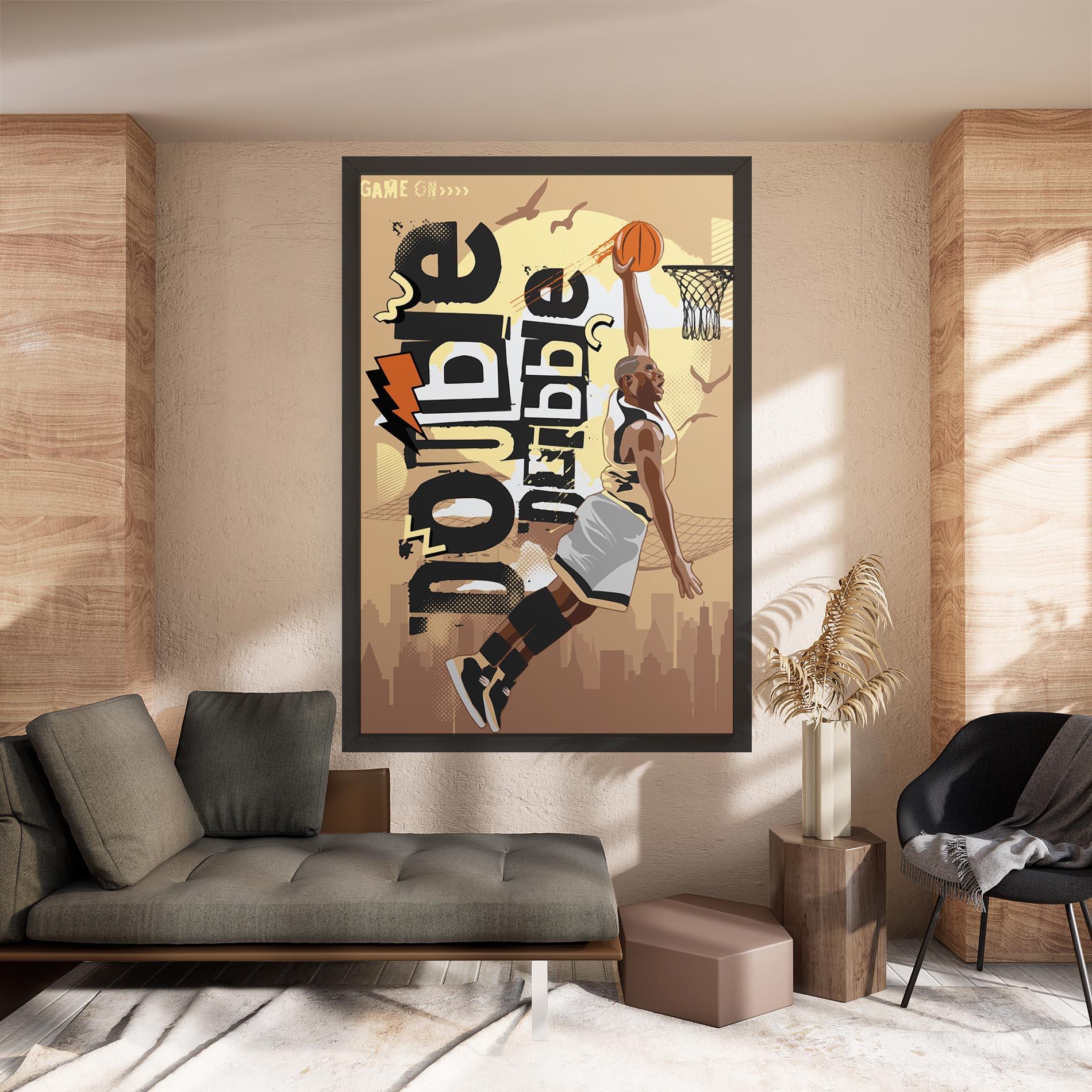 Tablou Canvas Double Dribble mockup 8