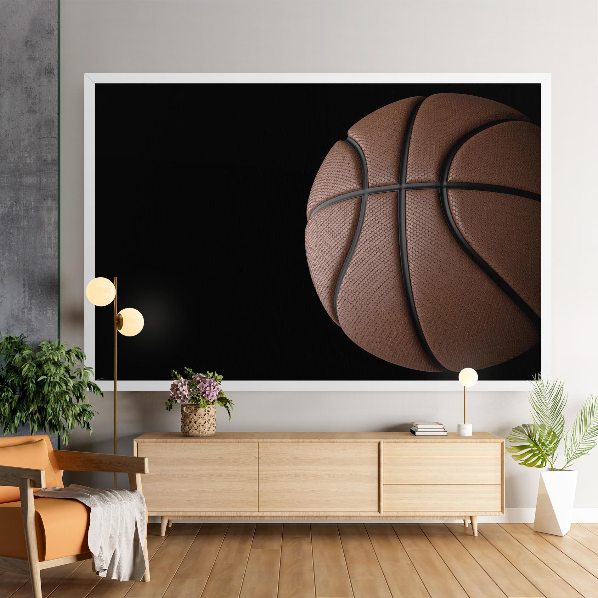 Tablou Canvas 3d Basketball Ball mockup 9