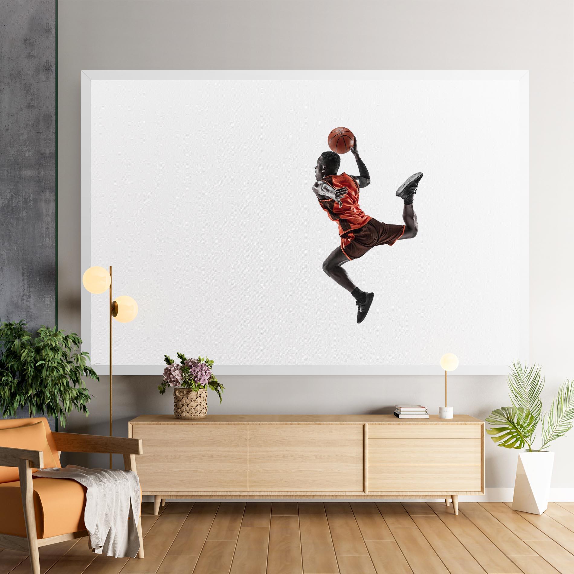 Tablou Canvas Basketball Player Flying mockup 9