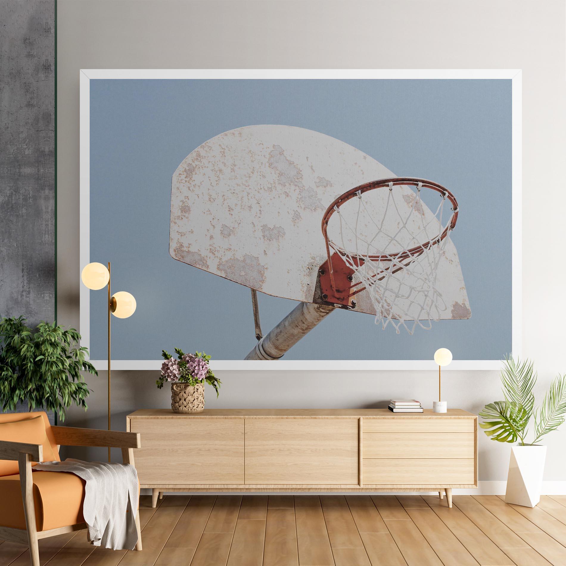 Tablou Canvas Old Basketball Hoop mockup 9
