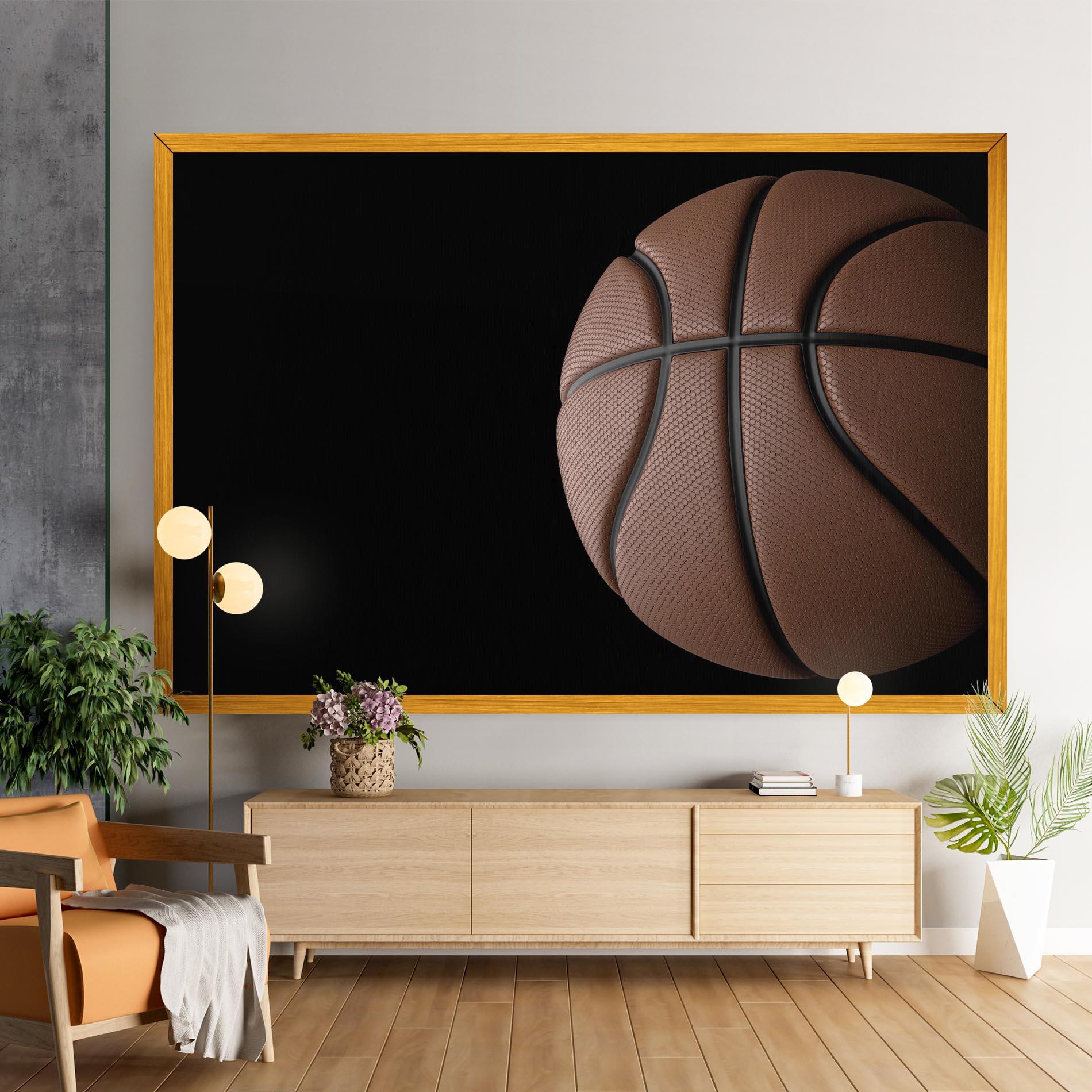 Tablou Canvas 3d Basketball Ball mockup 9