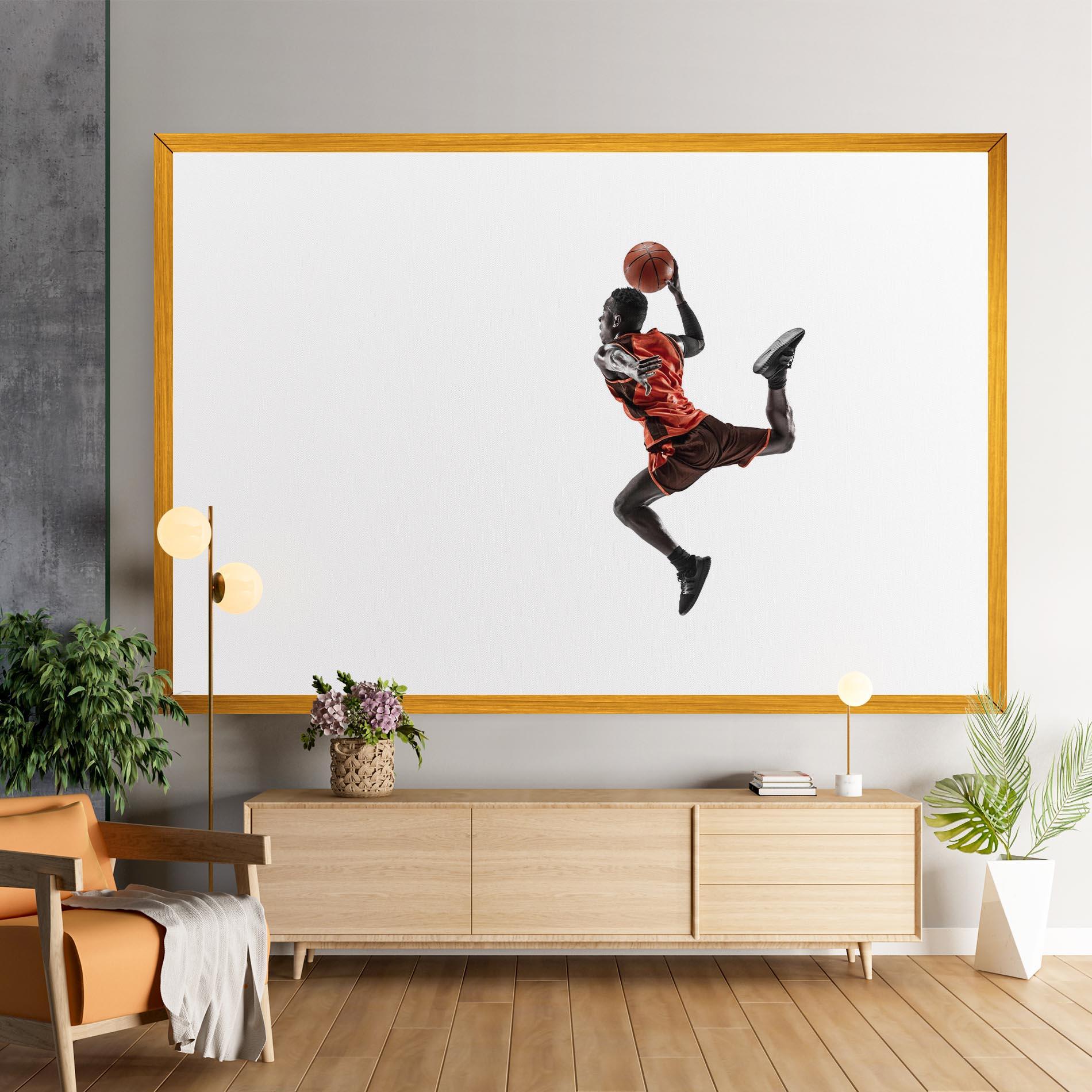 Tablou Canvas Basketball Player Flying mockup 9