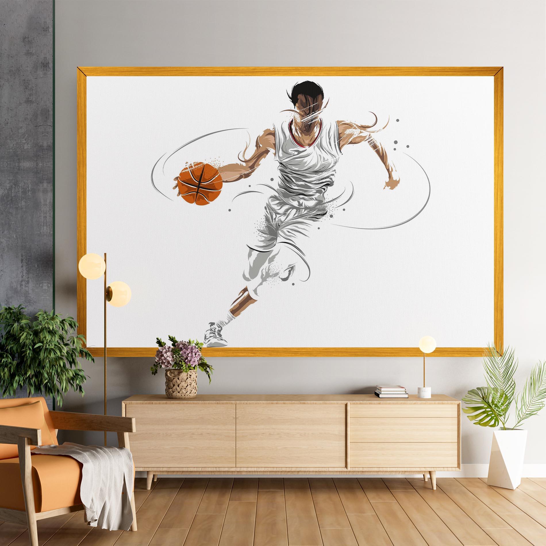 Tablou Canvas Dribbling Basketbal mockup 9