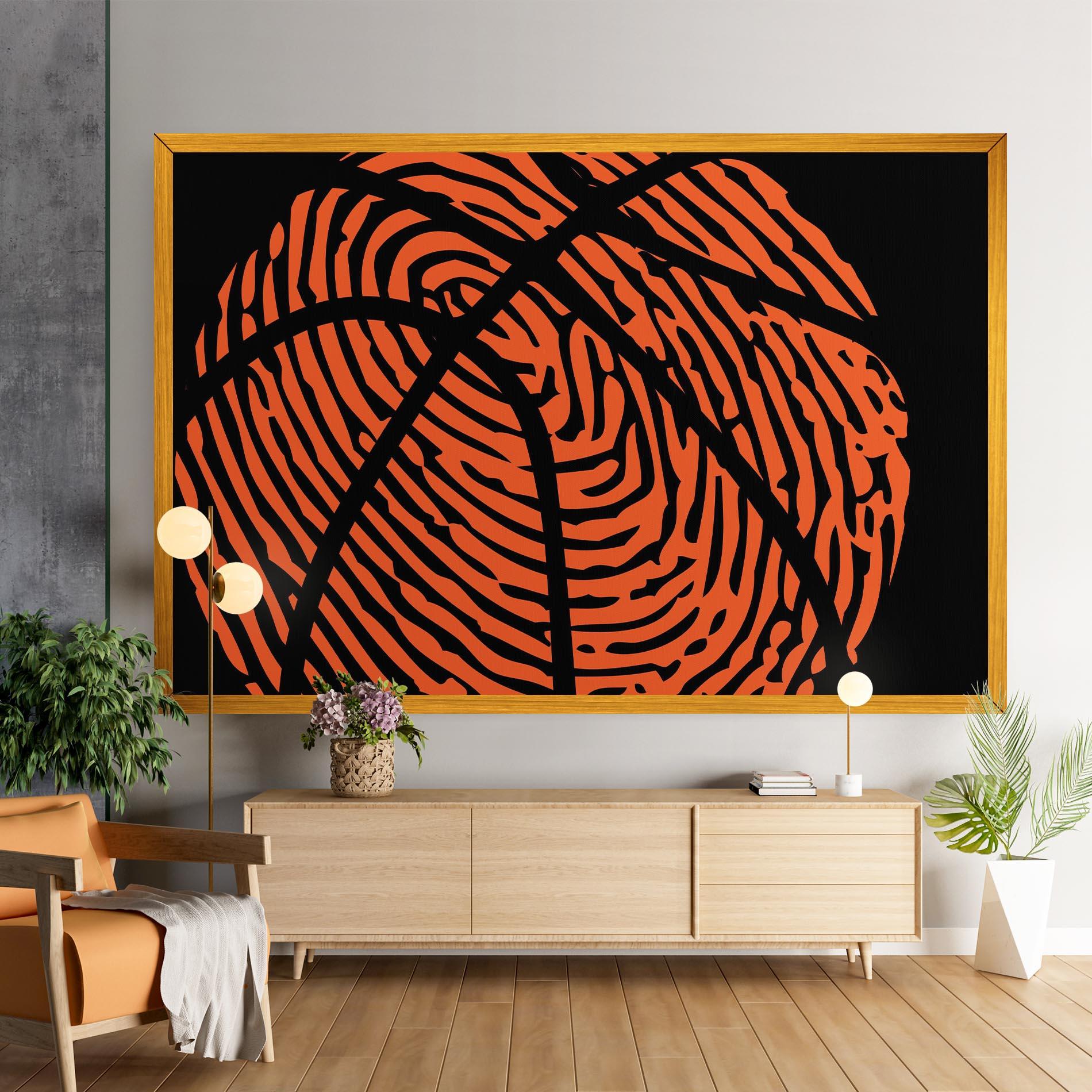 Tablou Canvas Fingerprint Basketball mockup 9