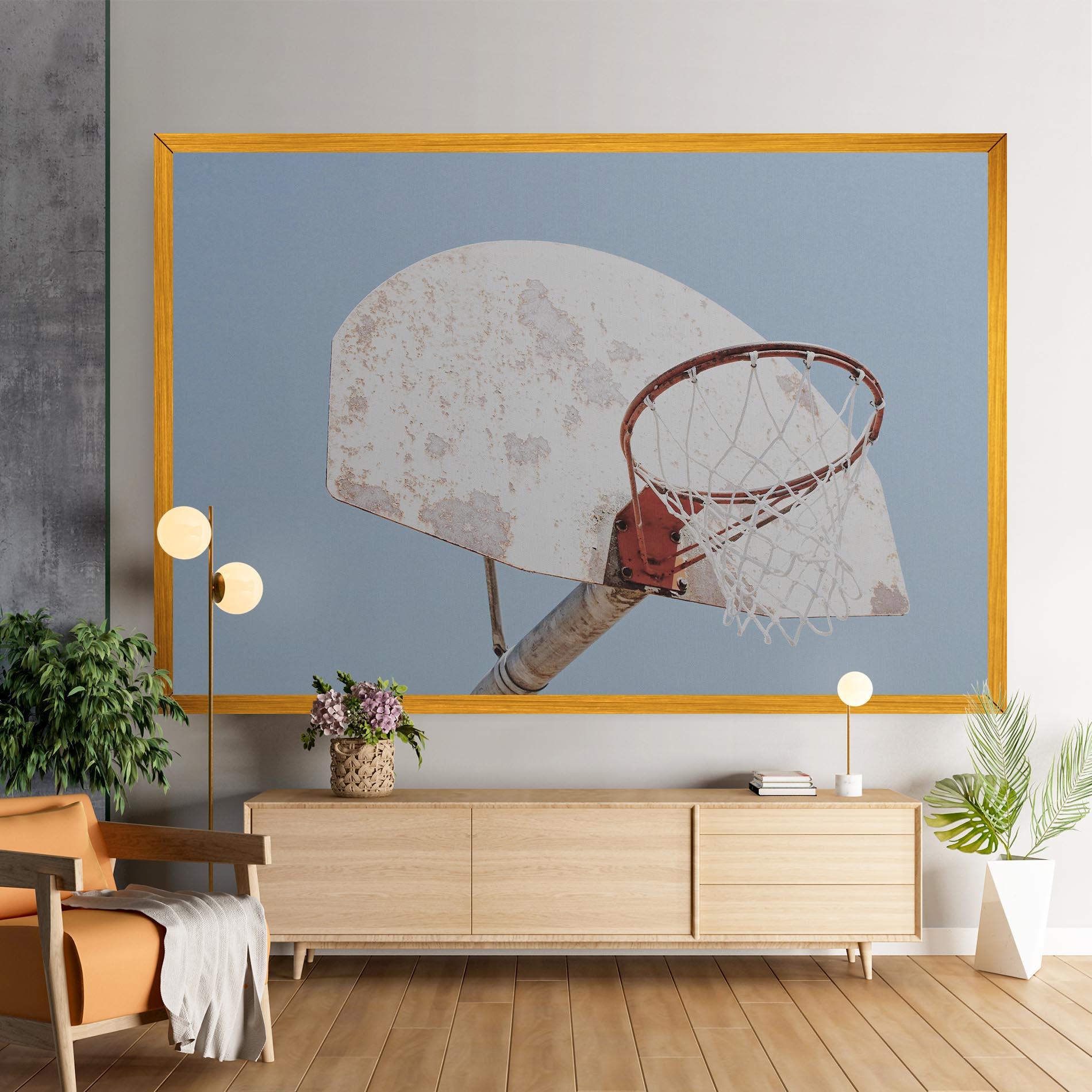 Tablou Canvas Old Basketball Hoop mockup 9