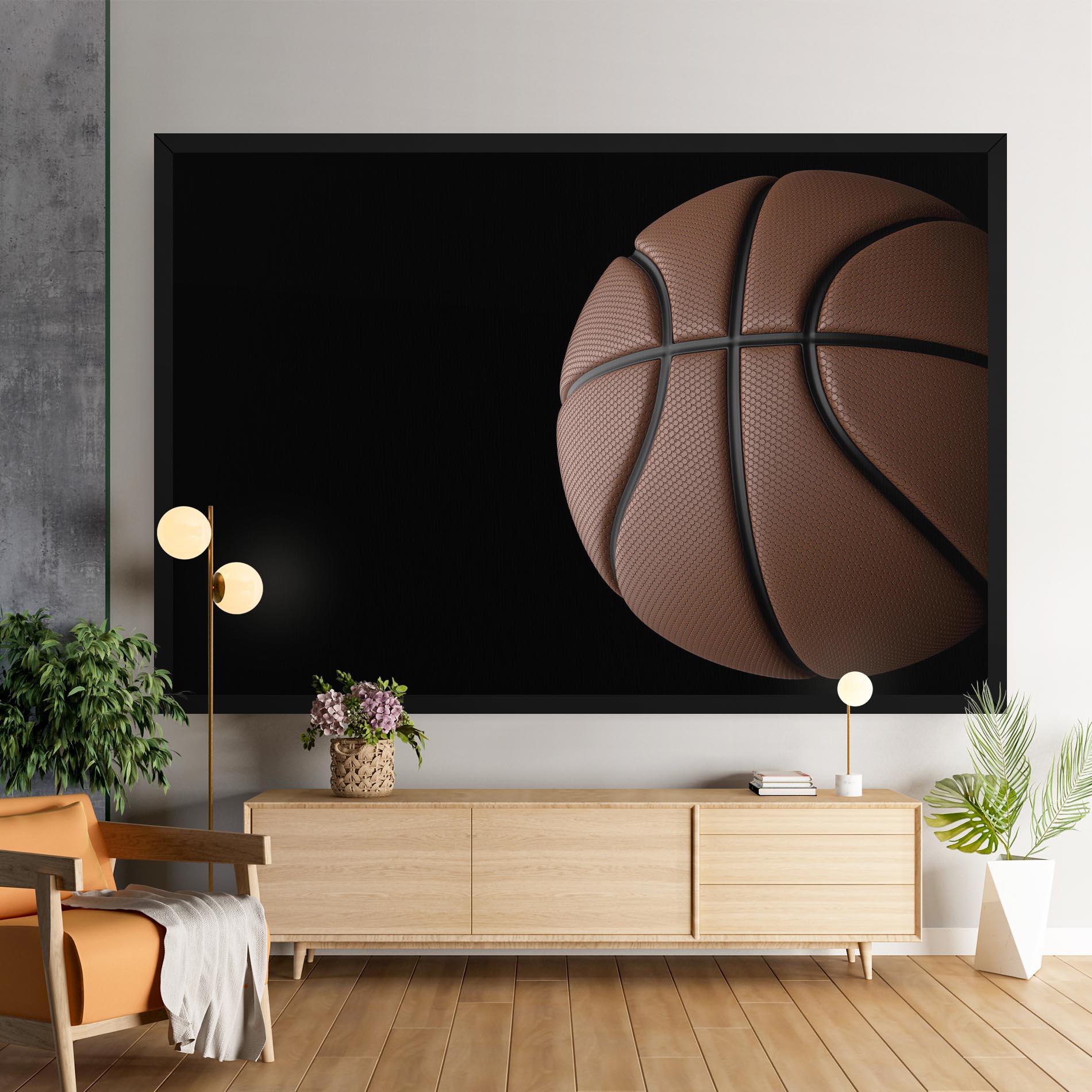 Tablou Canvas 3d Basketball Ball mockup 9