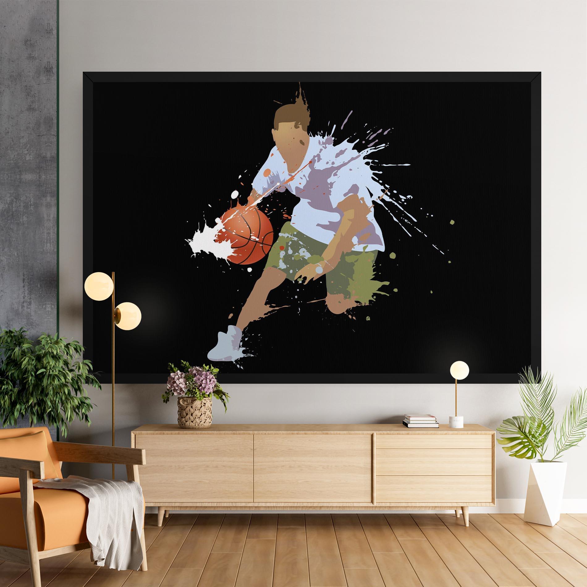 Tablou Canvas Basket Splash mockup 9