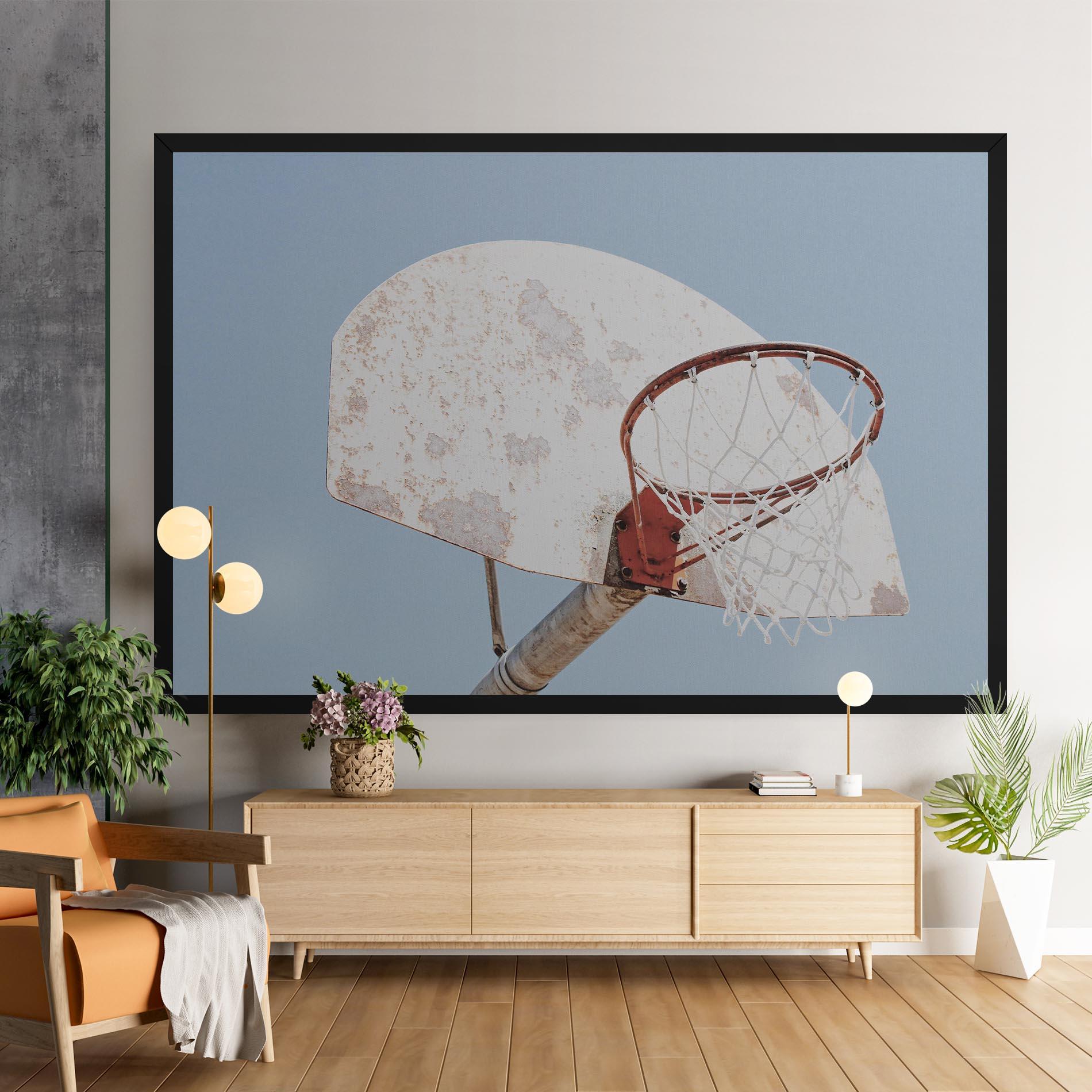 Tablou Canvas Old Basketball Hoop mockup 9