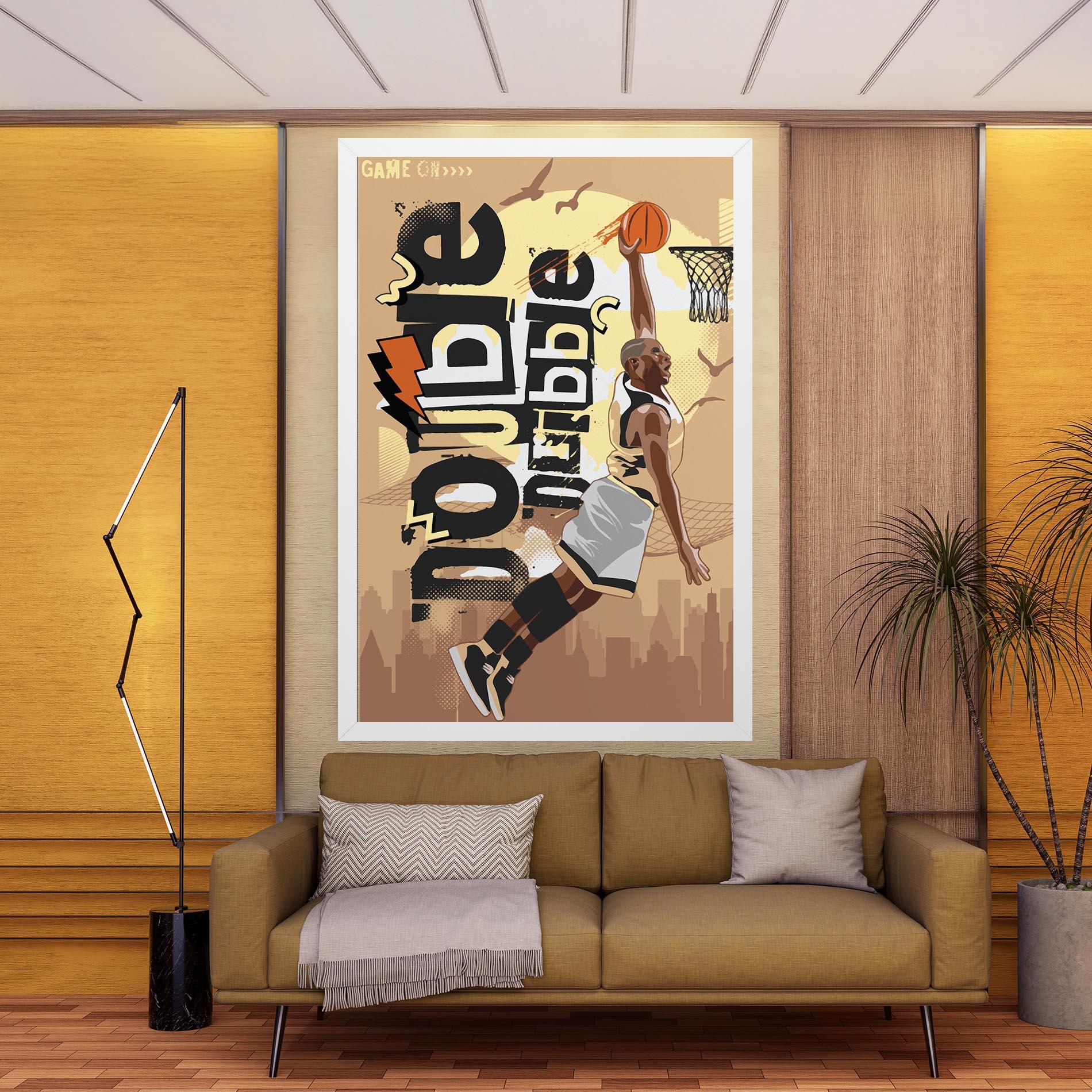 Tablou Canvas Double Dribble mockup 9