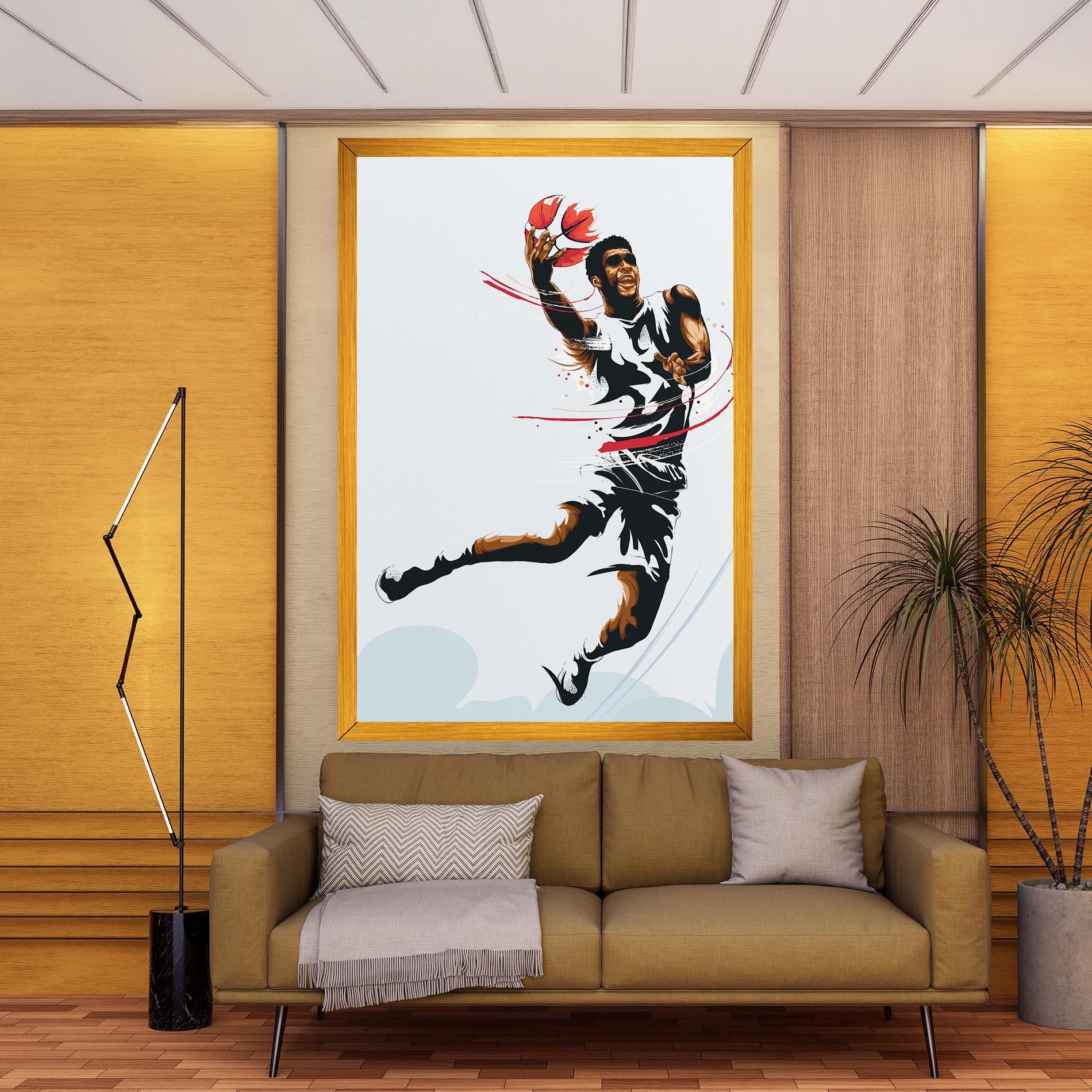 Tablou Canvas Basketball Shot mockup 9