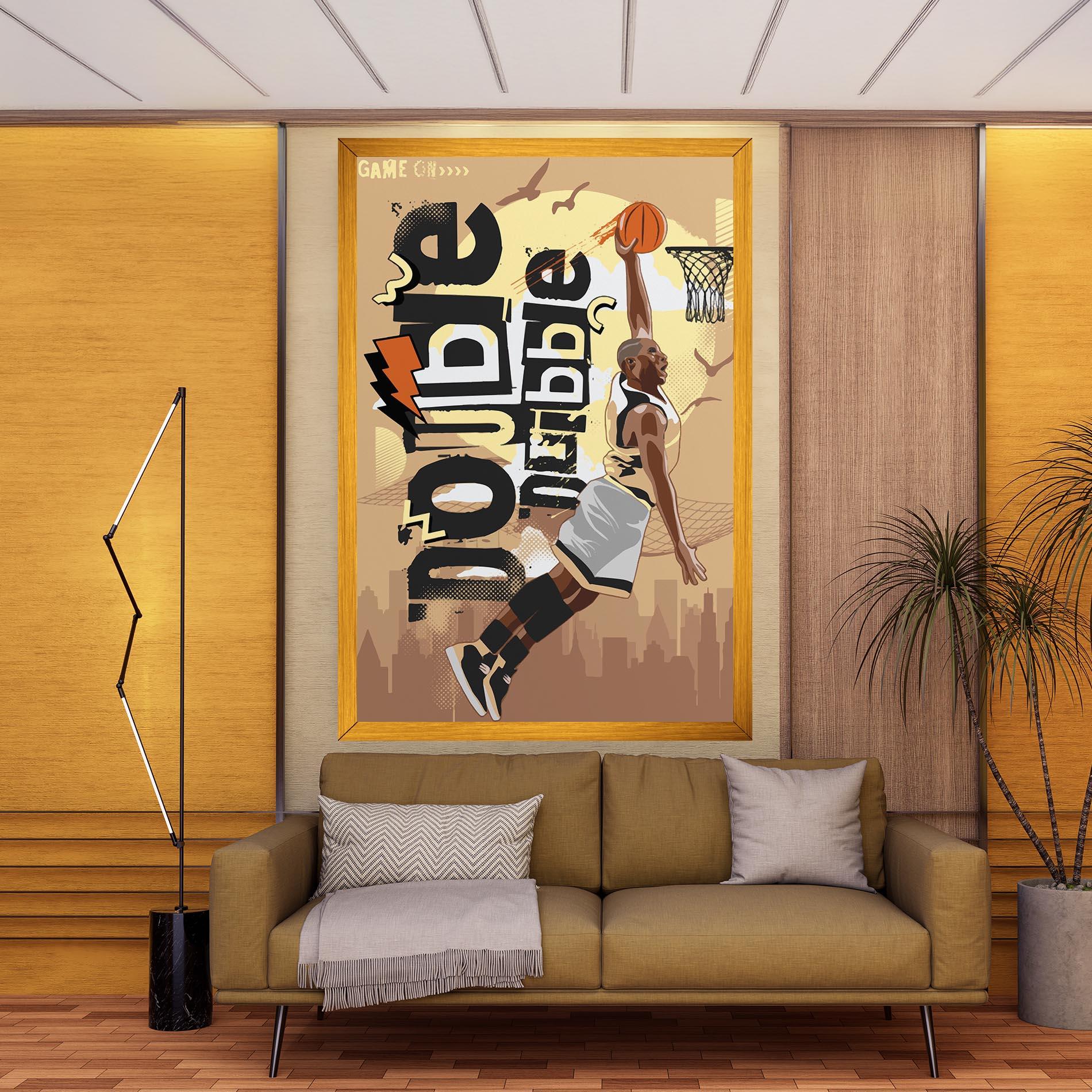 Tablou Canvas Double Dribble mockup 9