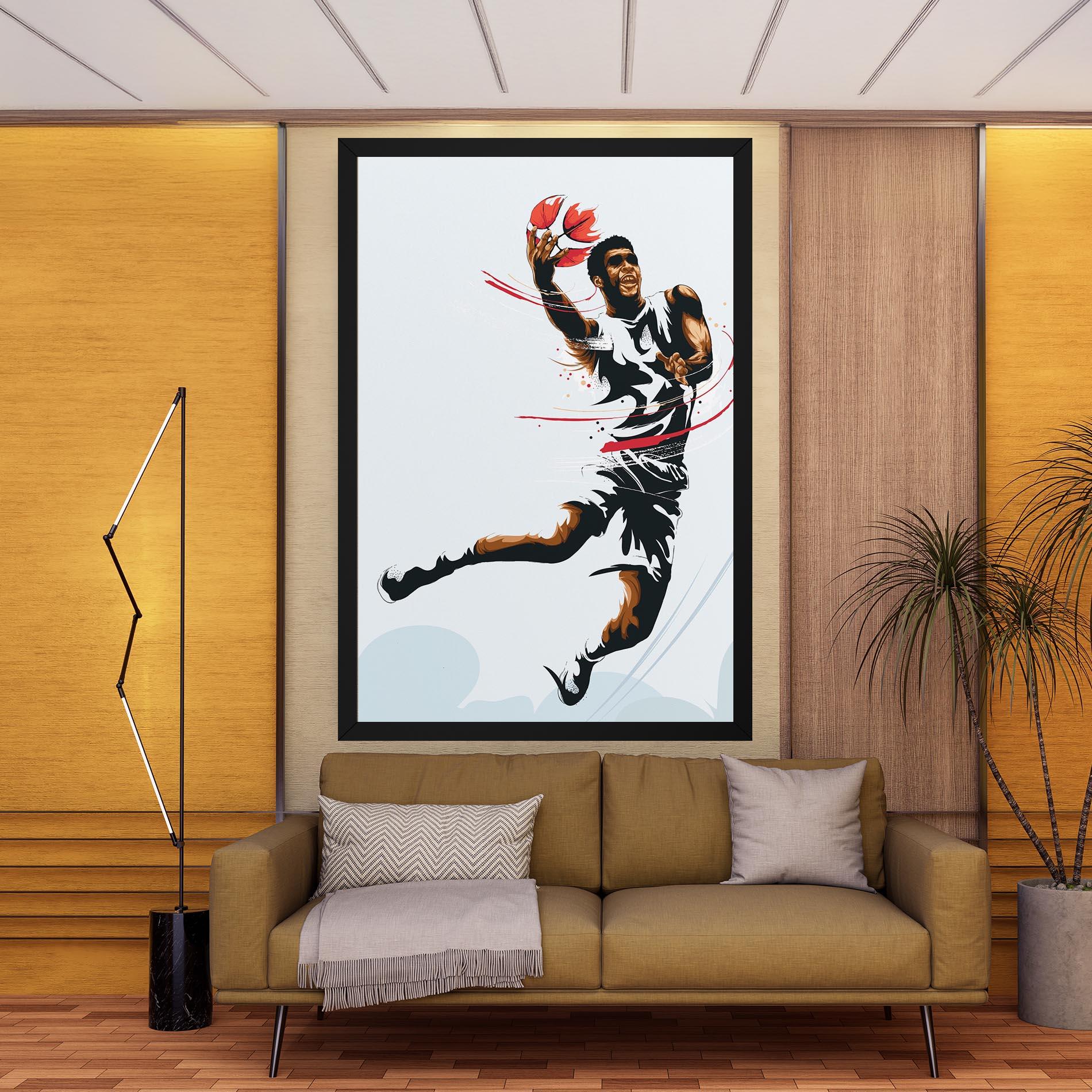 Tablou Canvas Basketball Shot mockup 9