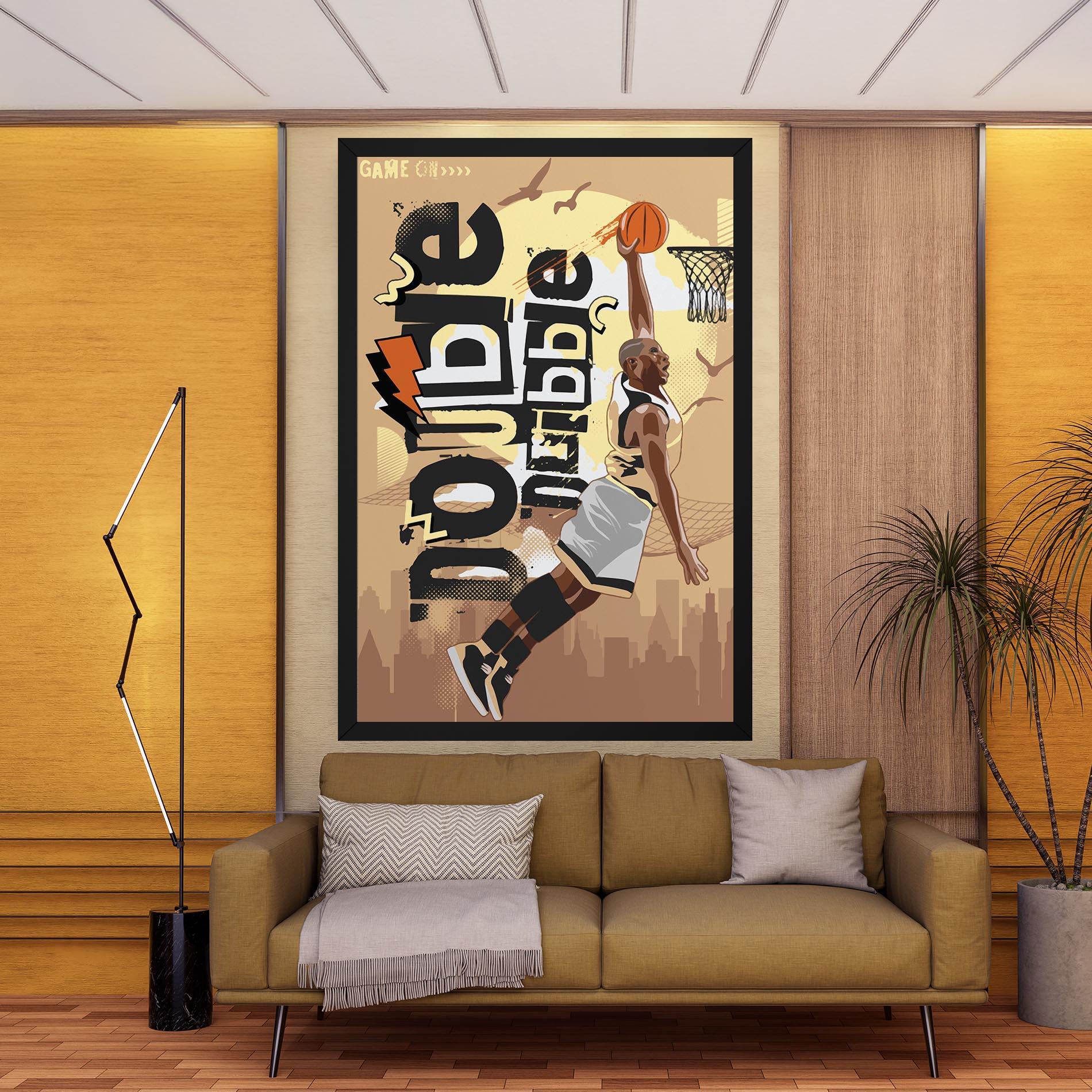 Tablou Canvas Double Dribble mockup 9