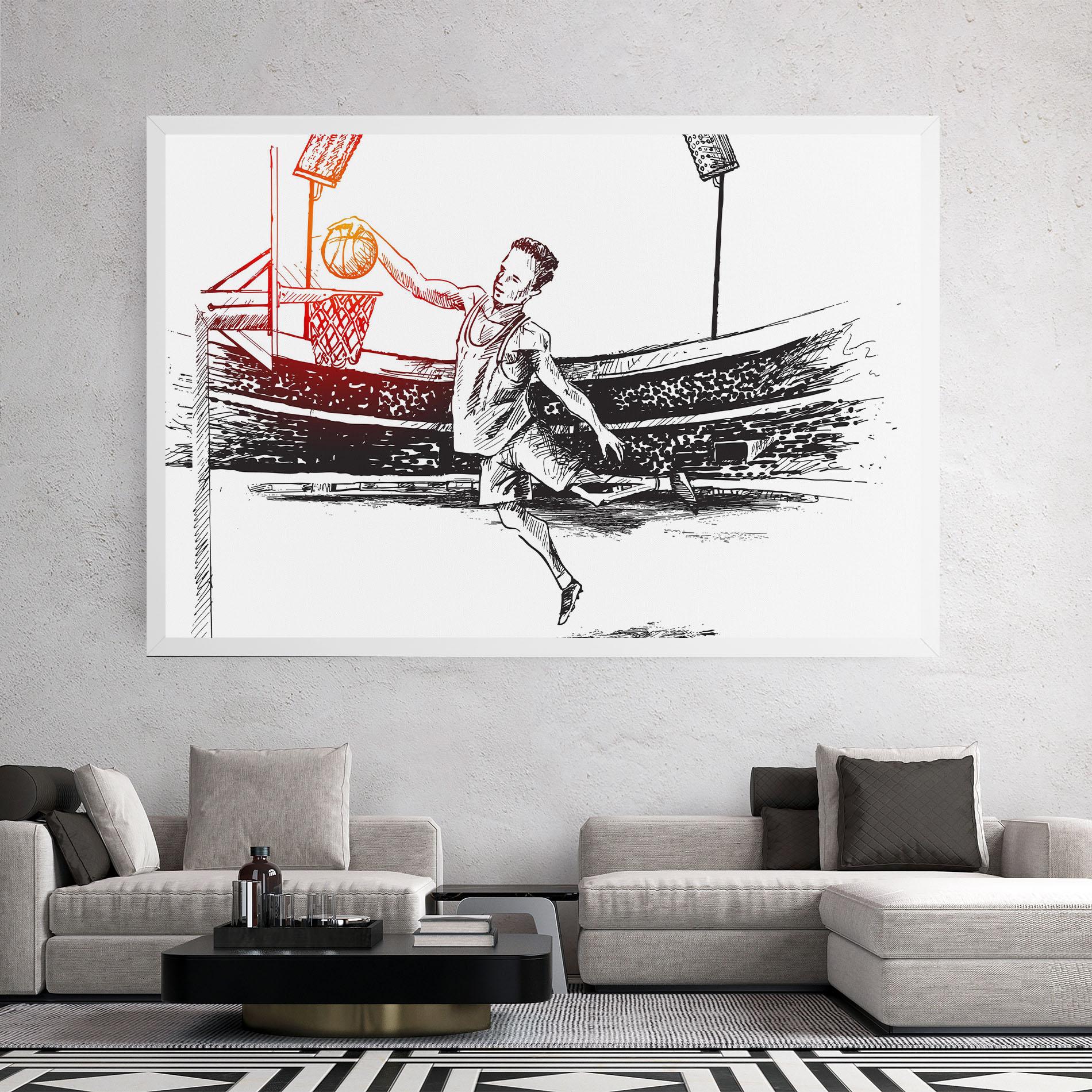 Tablou Canvas Basket Arena mockup 2