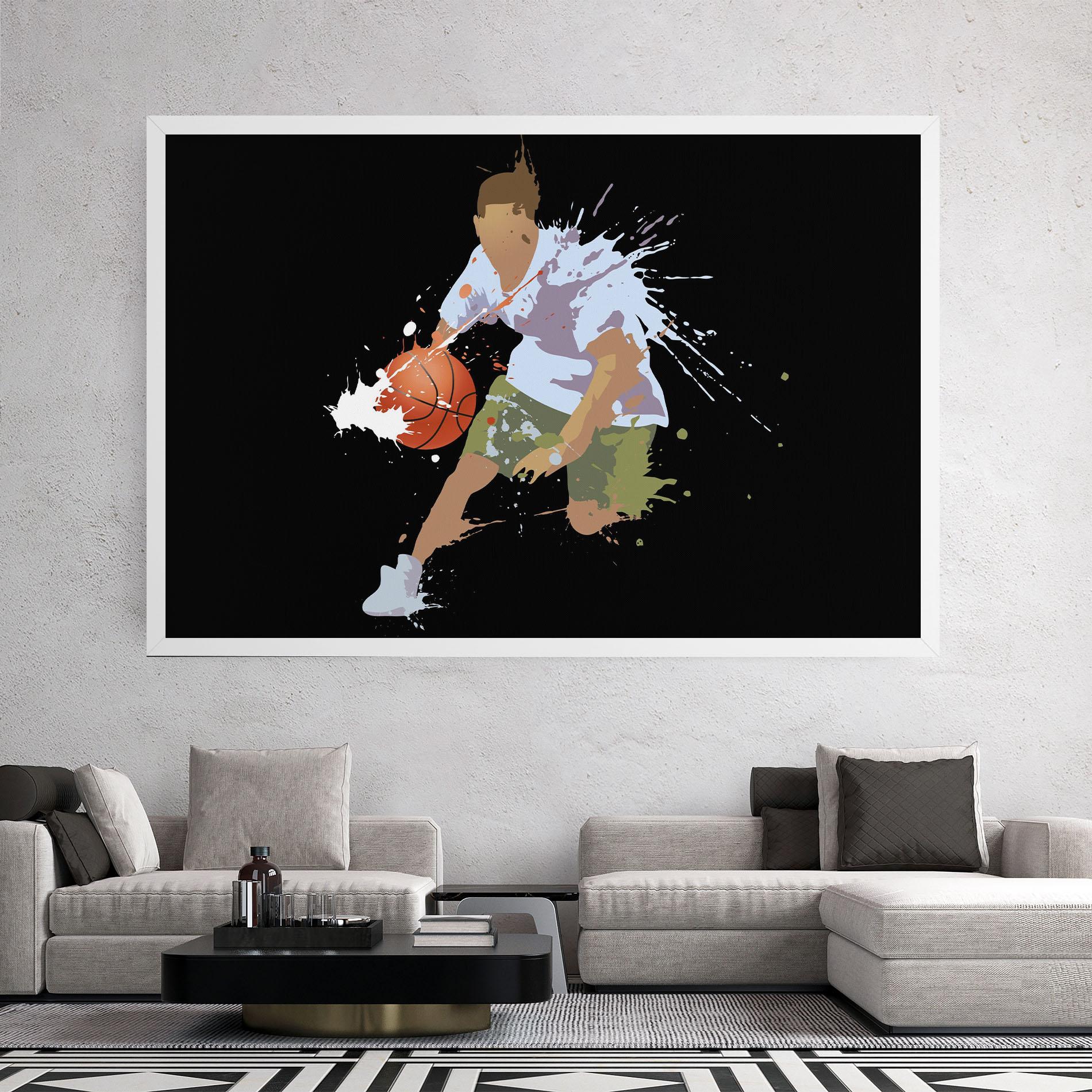 Tablou Canvas Basket Splash mockup 2