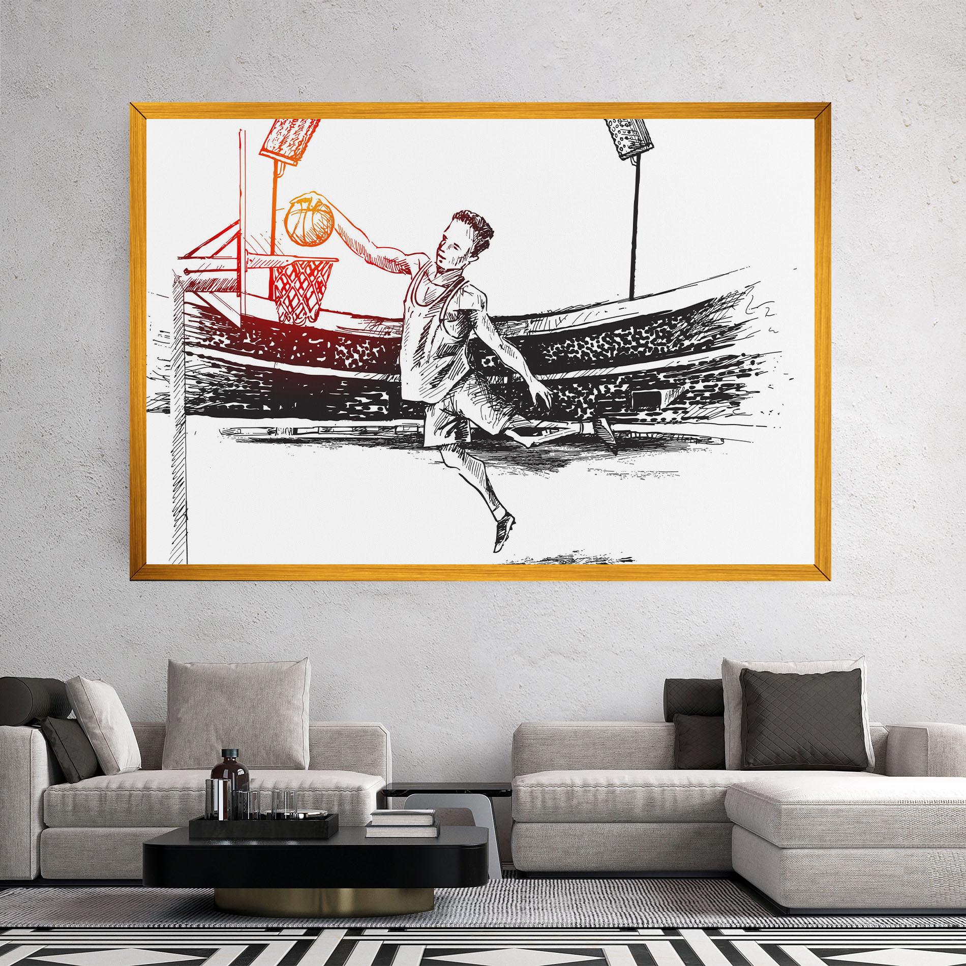 Tablou Canvas Basket Arena mockup 2