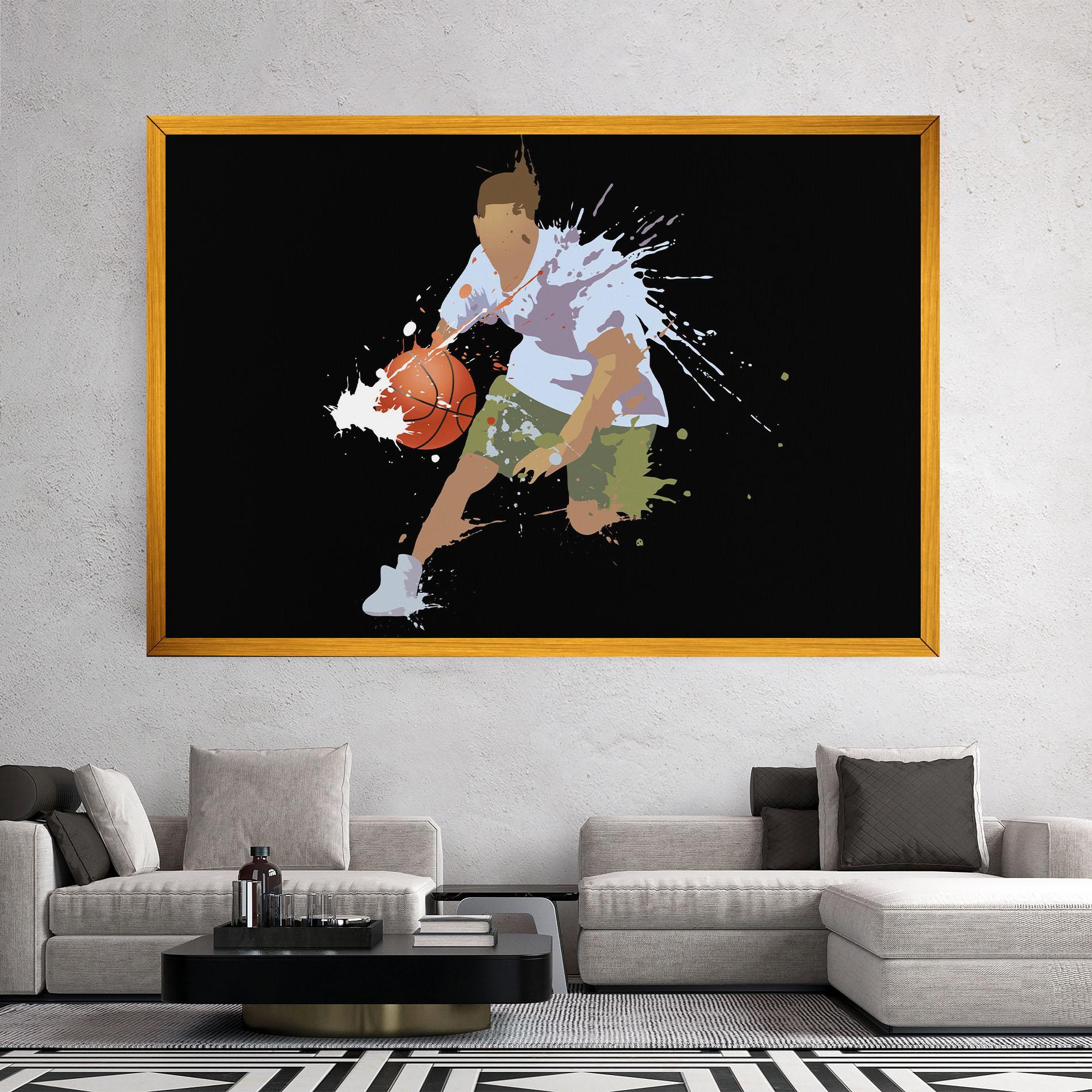 Tablou Canvas Basket Splash mockup 2