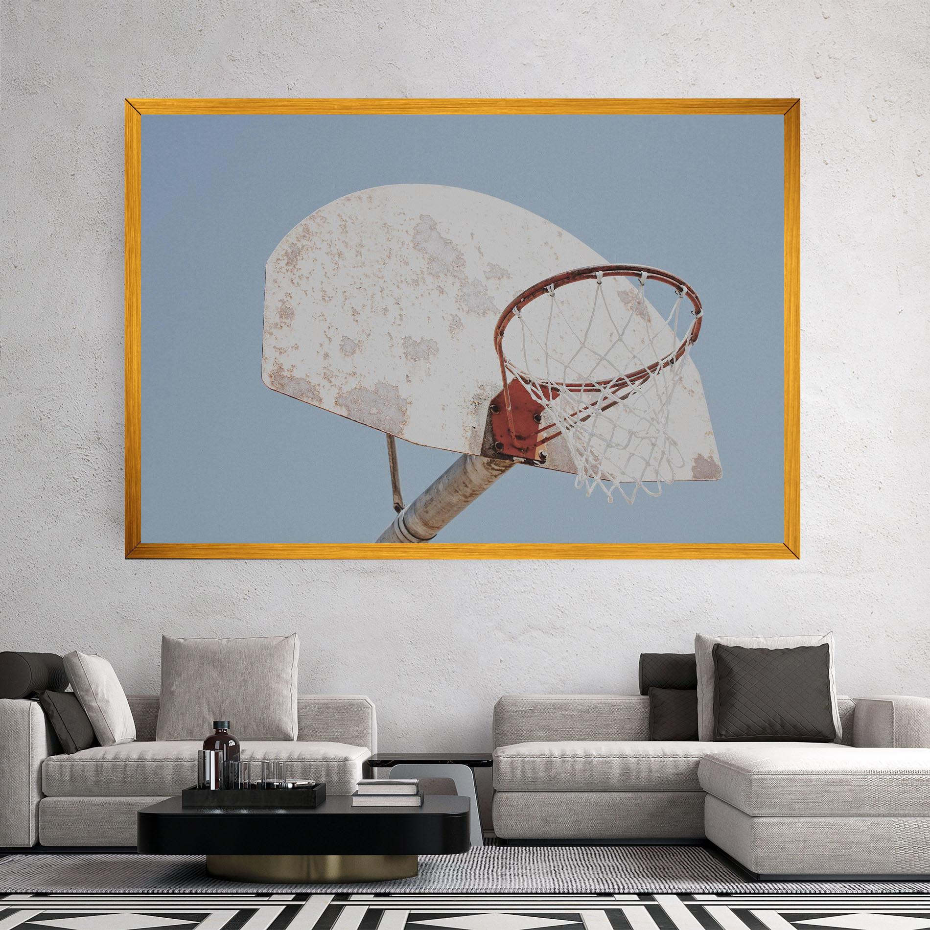 Tablou Canvas Old Basketball Hoop mockup 2