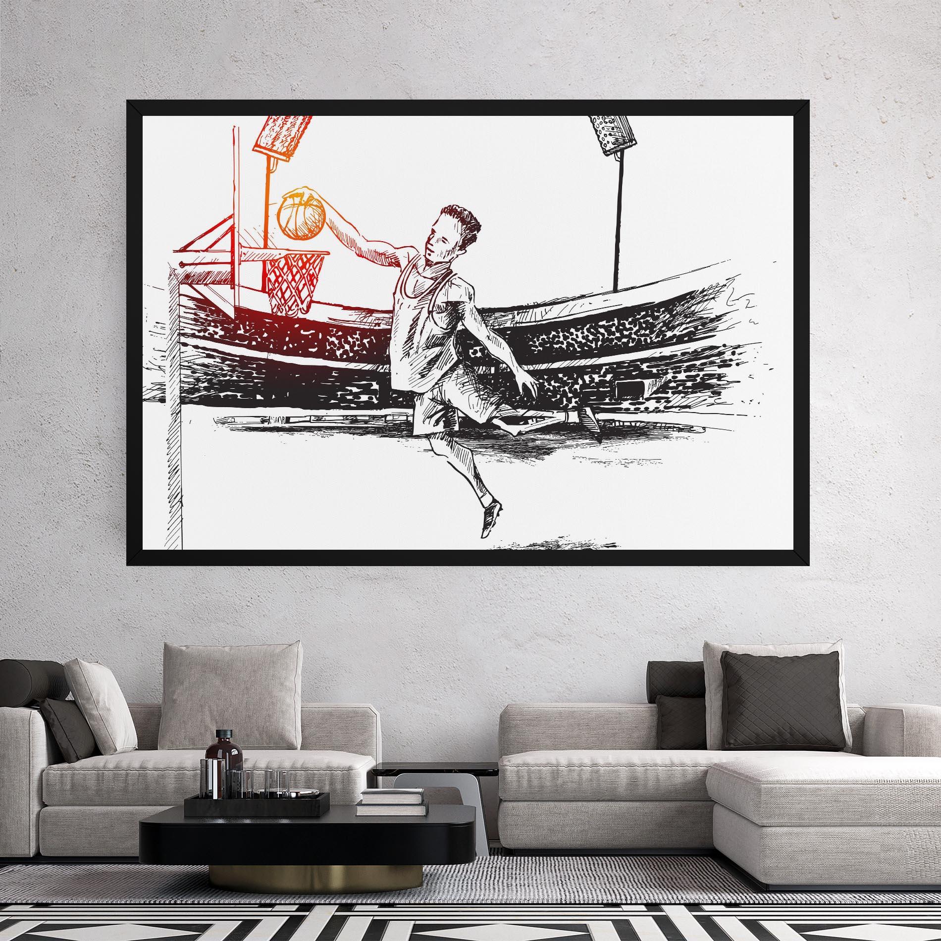 Tablou Canvas Basket Arena mockup 2