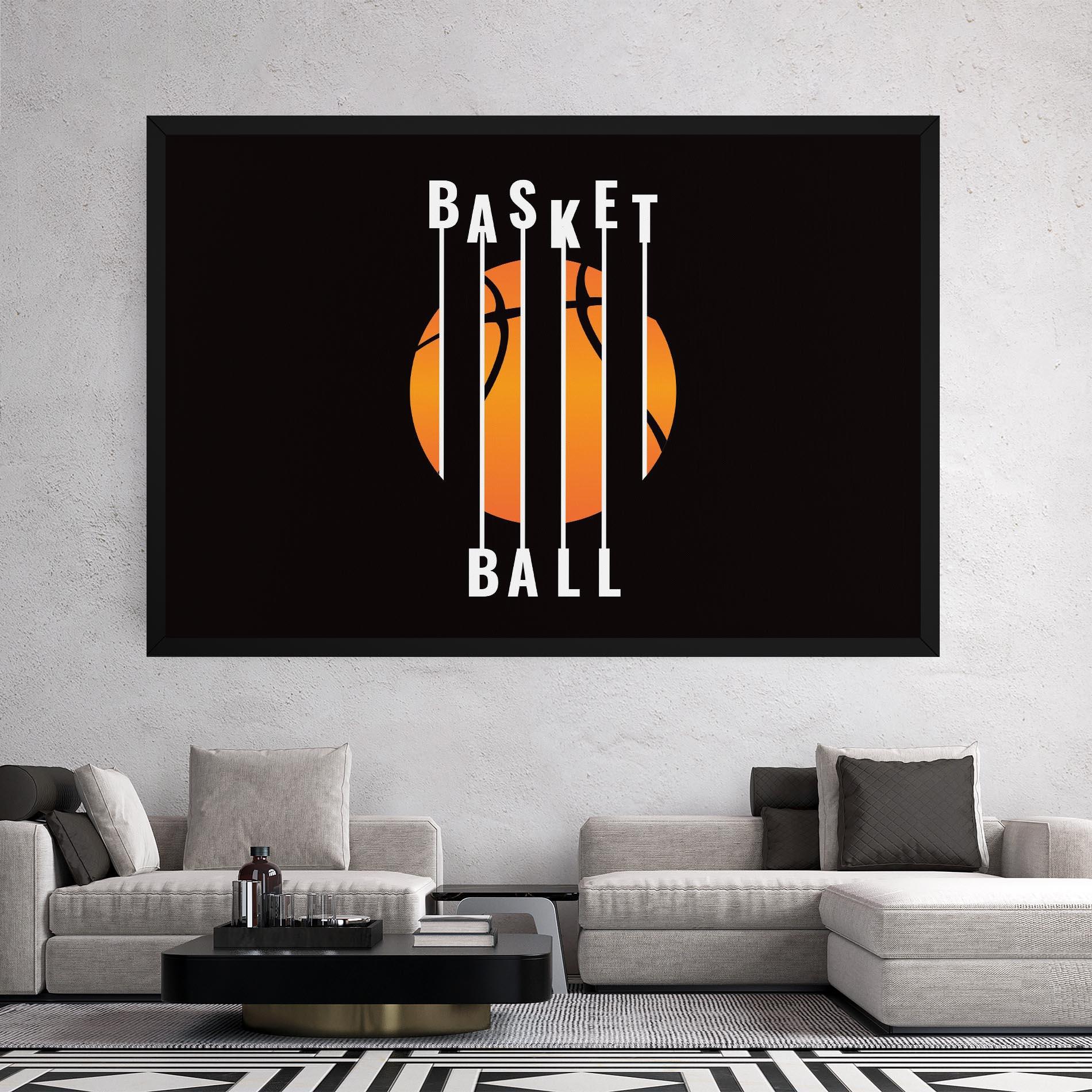 Tablou Canvas Basket Ball mockup 2
