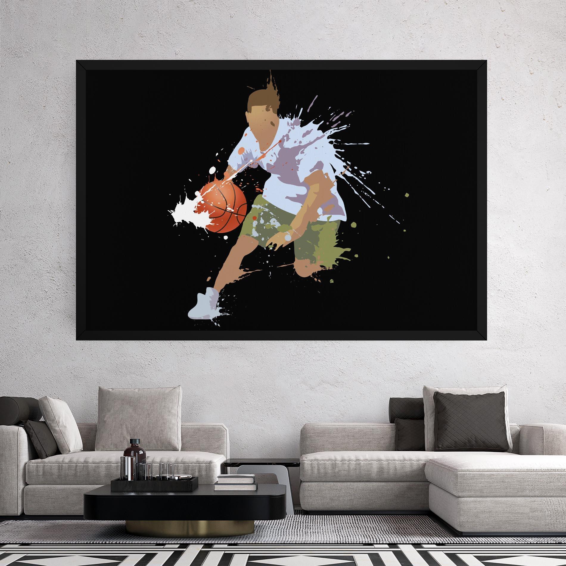 Tablou Canvas Basket Splash mockup 2