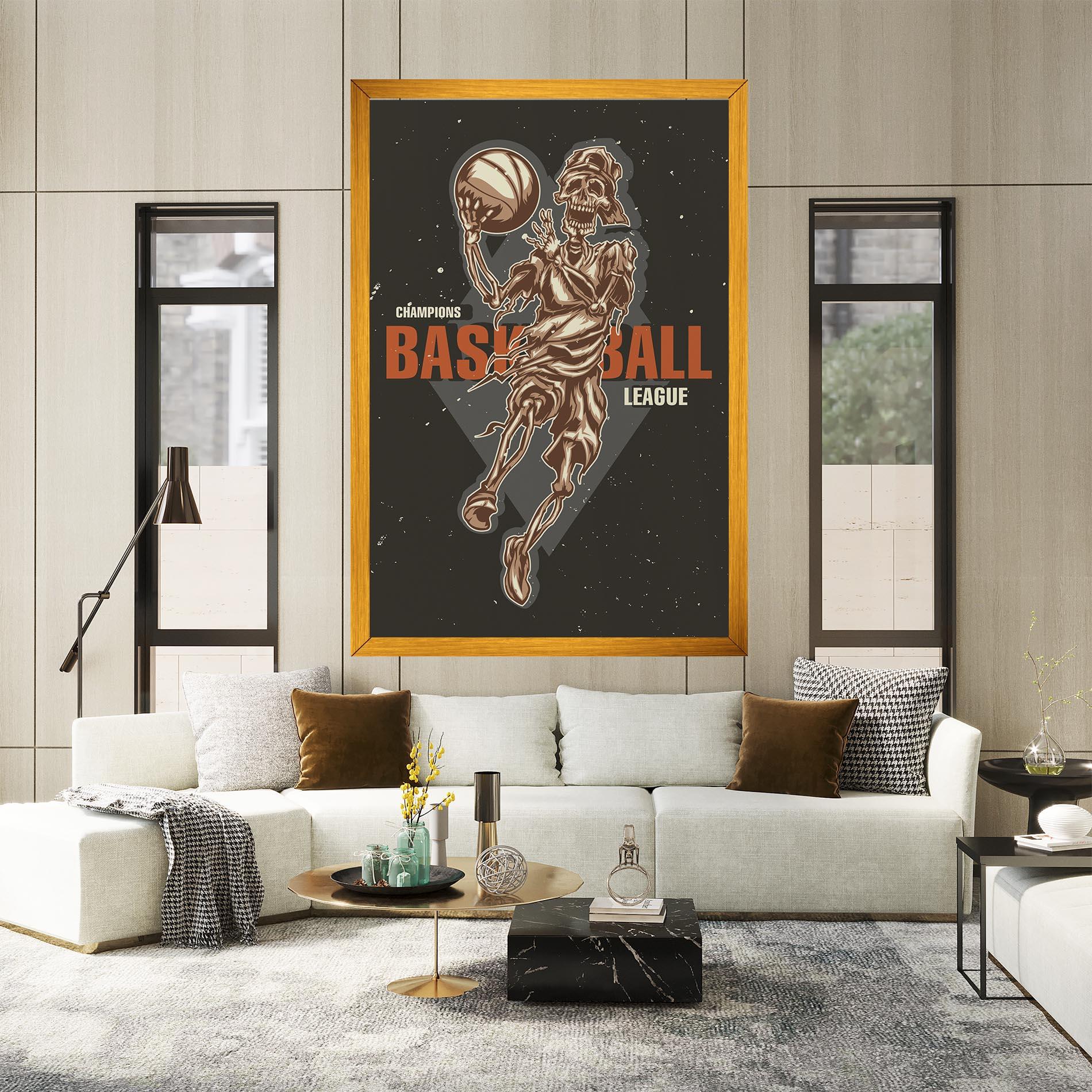 Tablou Canvas Basketball League mockup 2