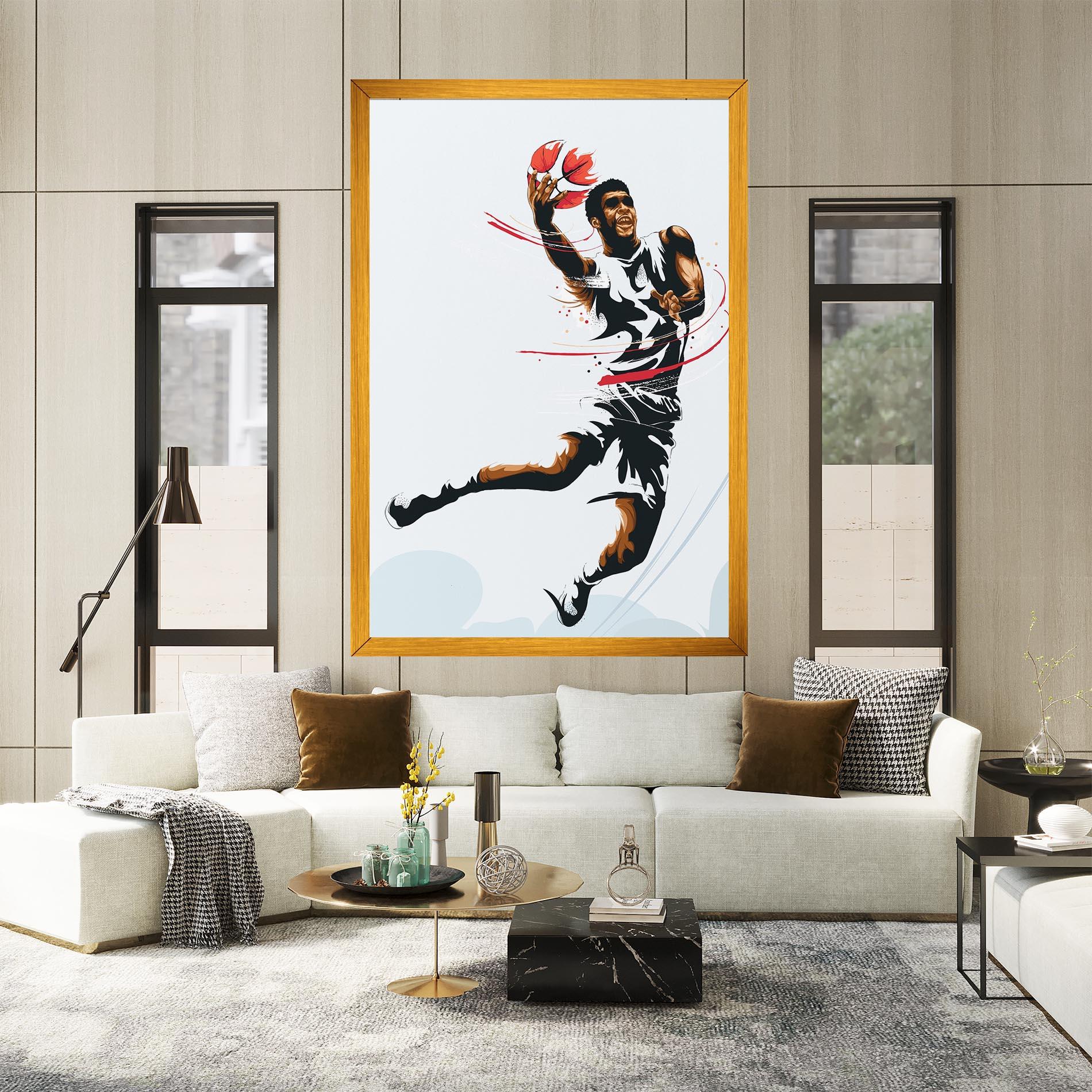 Tablou Canvas Basketball Shot mockup 2