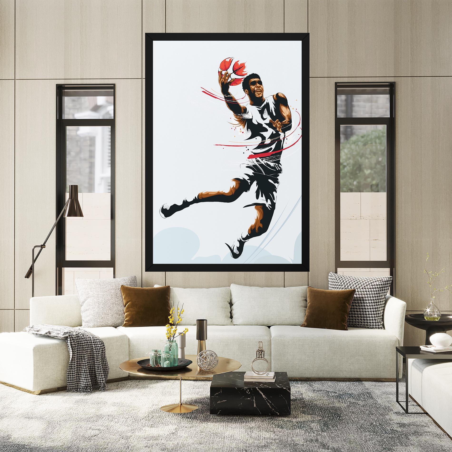 Tablou Canvas Basketball Shot mockup 2