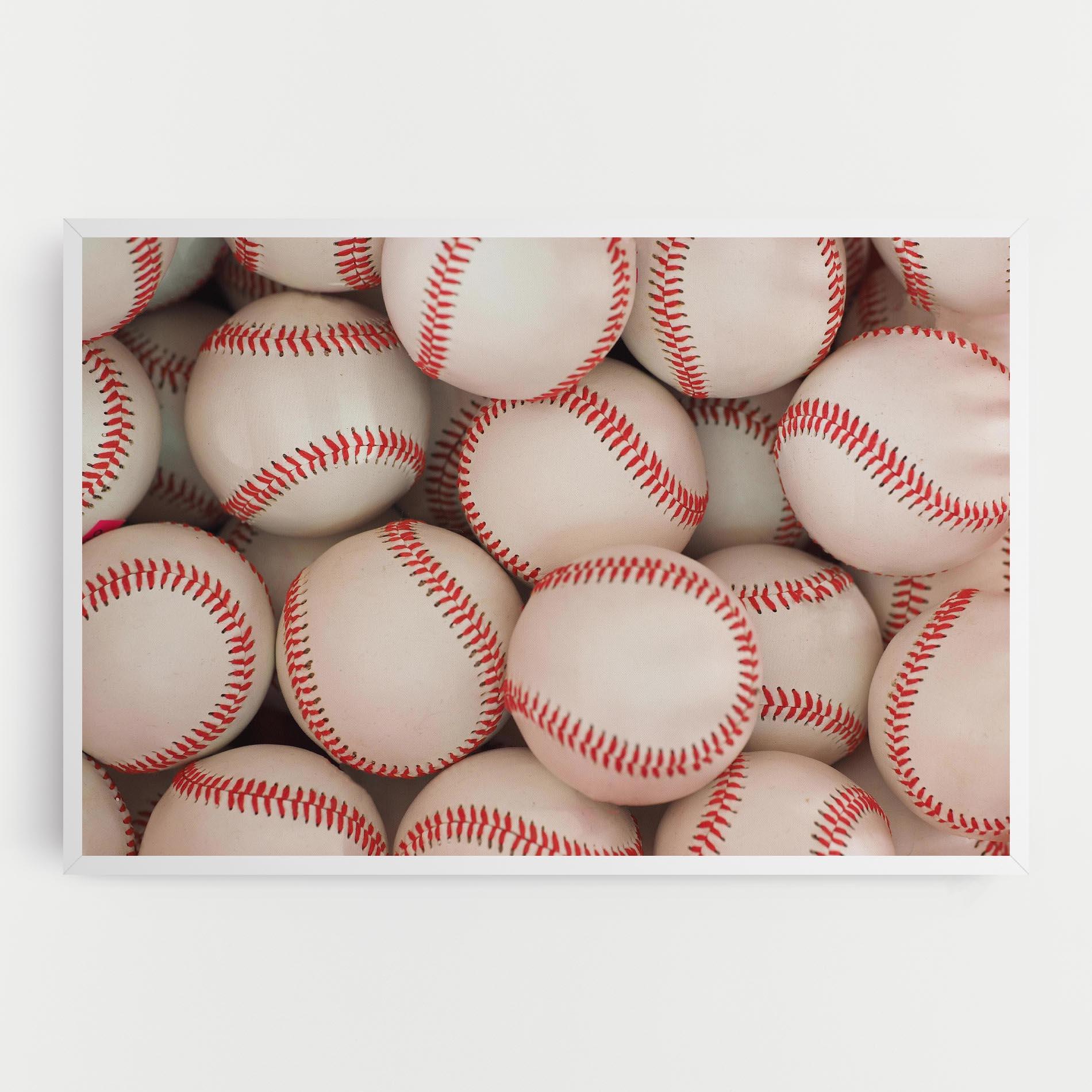Tablou Canvas Baseball Balls Stack mockup 0