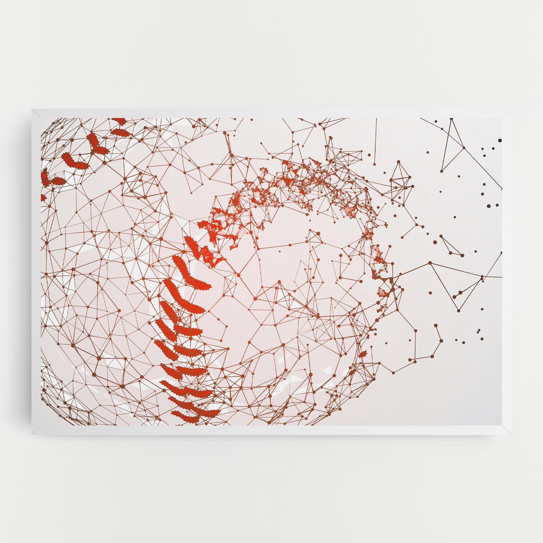 Tablou Canvas Baseball Line Art mockup 0