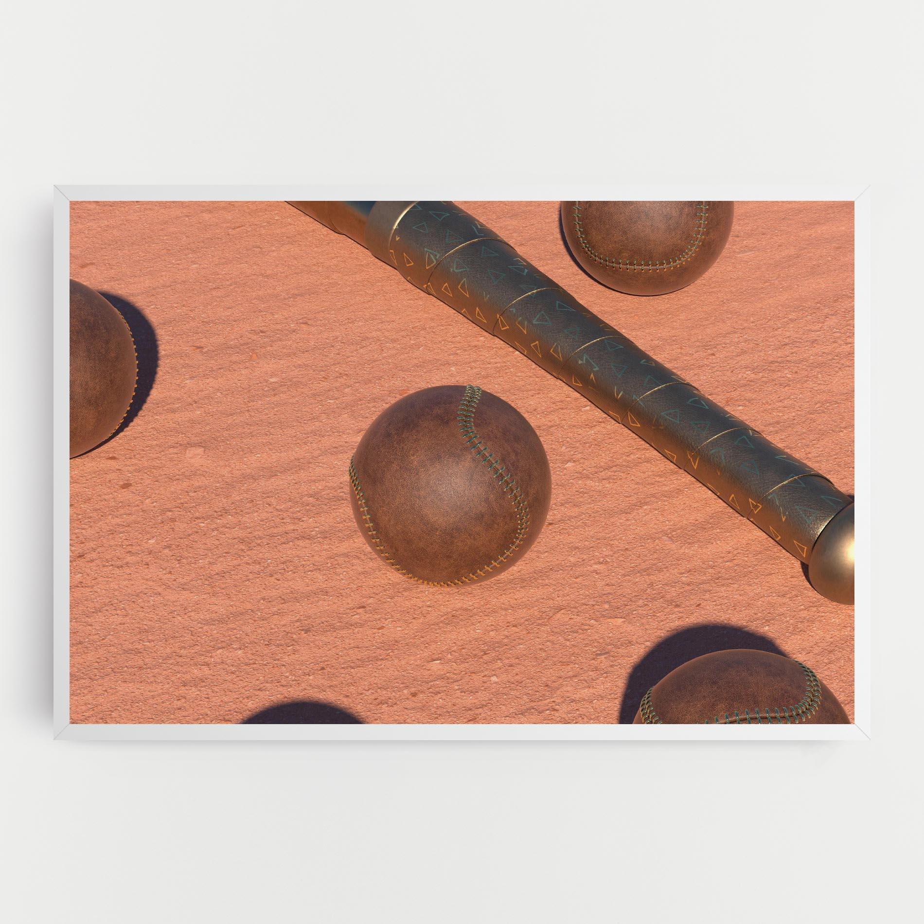 Tablou Canvas Baseball Set On Send mockup 0