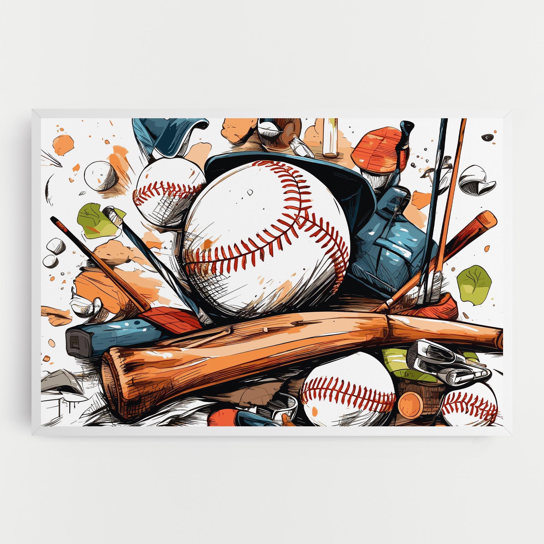 Tablou Canvas Baseball Trash mockup 0