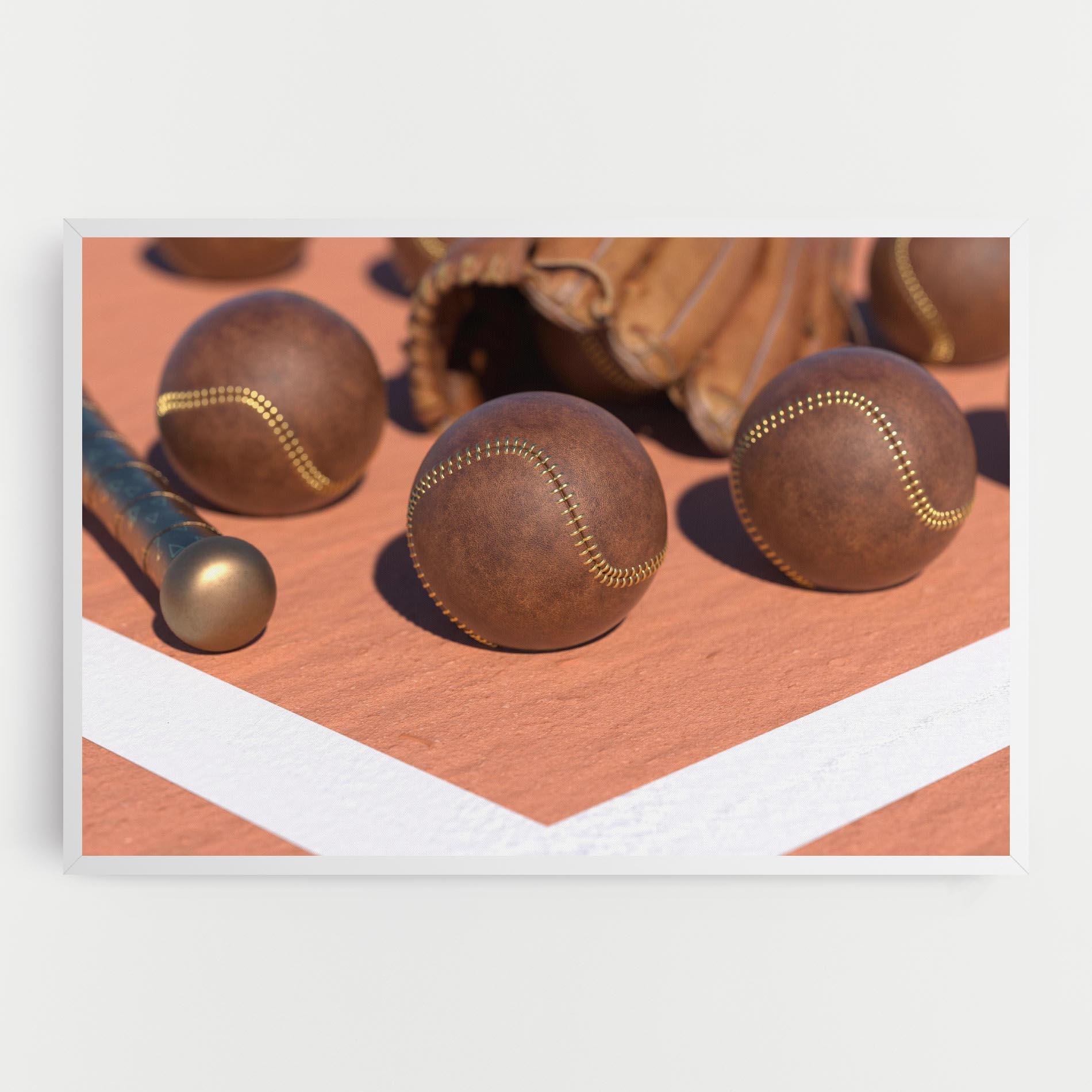 Tablou Canvas Brown Baseball Ball mockup 0