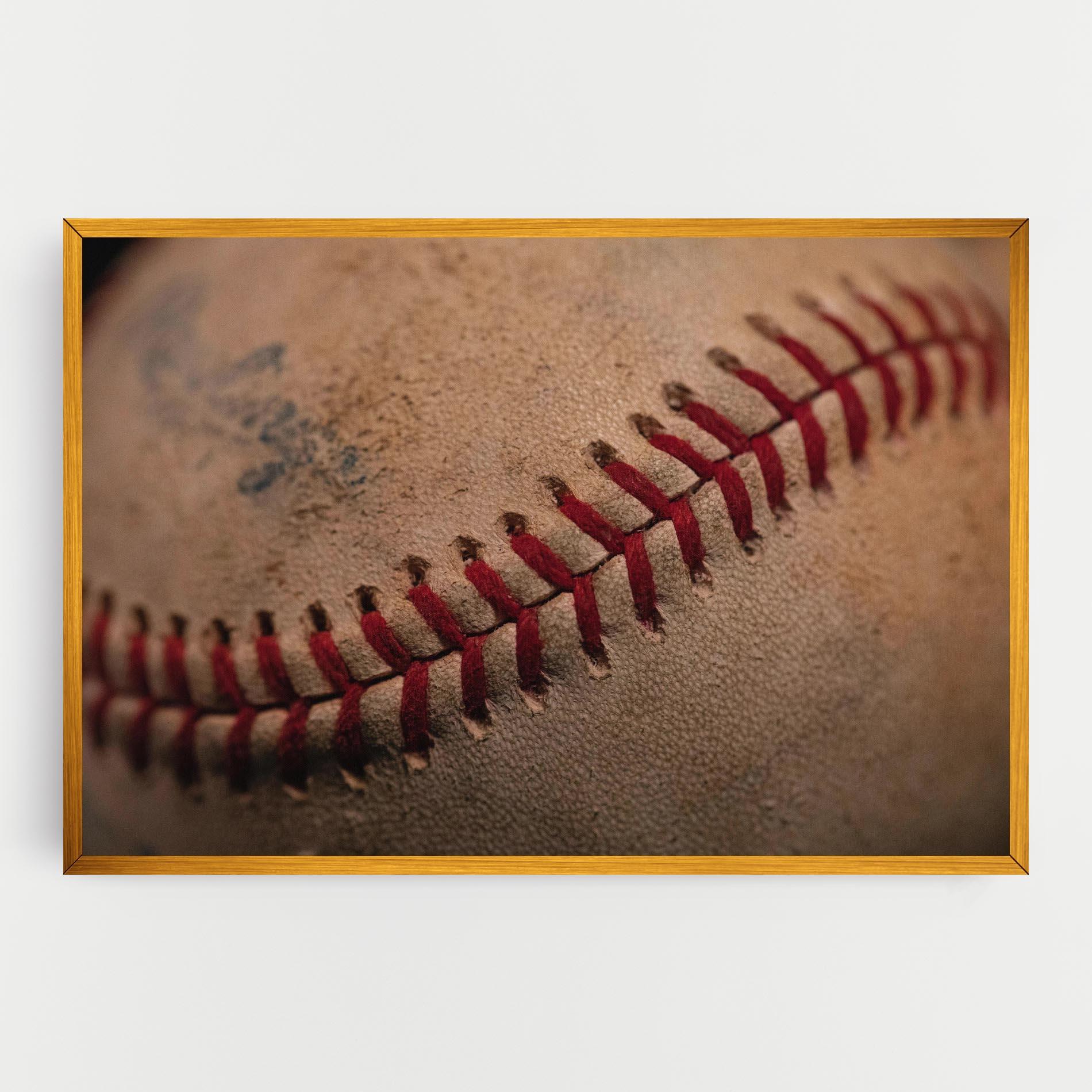 Tablou Canvas Baseball Ball Close Up mockup 0