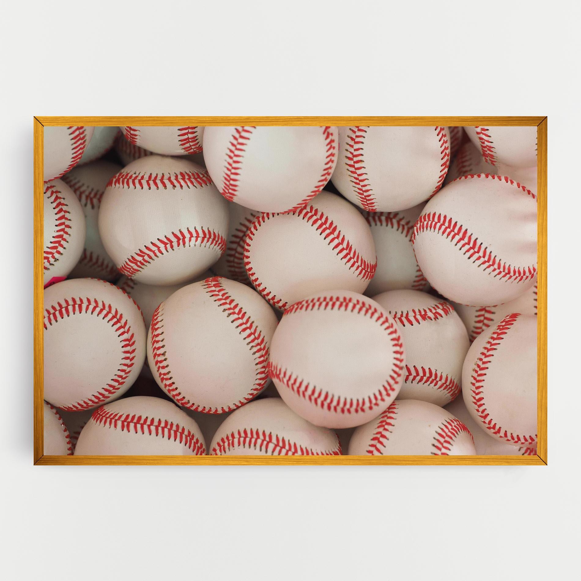 Tablou Canvas Baseball Balls Stack mockup 0