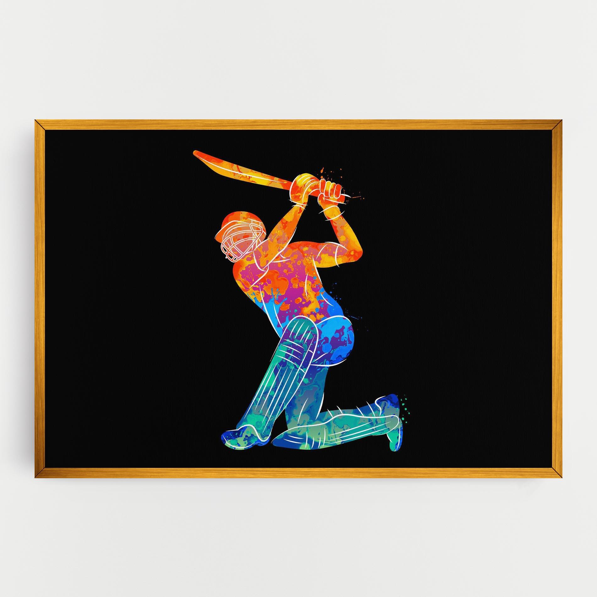 Tablou Canvas Baseball Color Art mockup 0