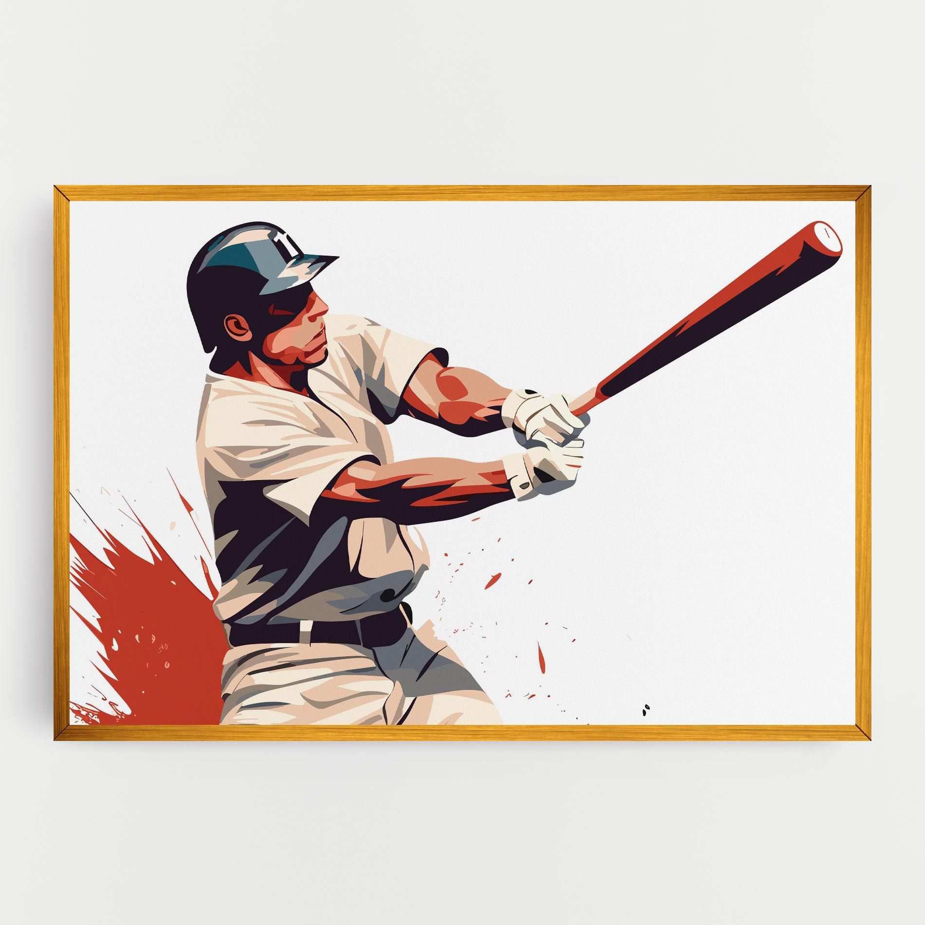 Baseball Red Art mockup 0