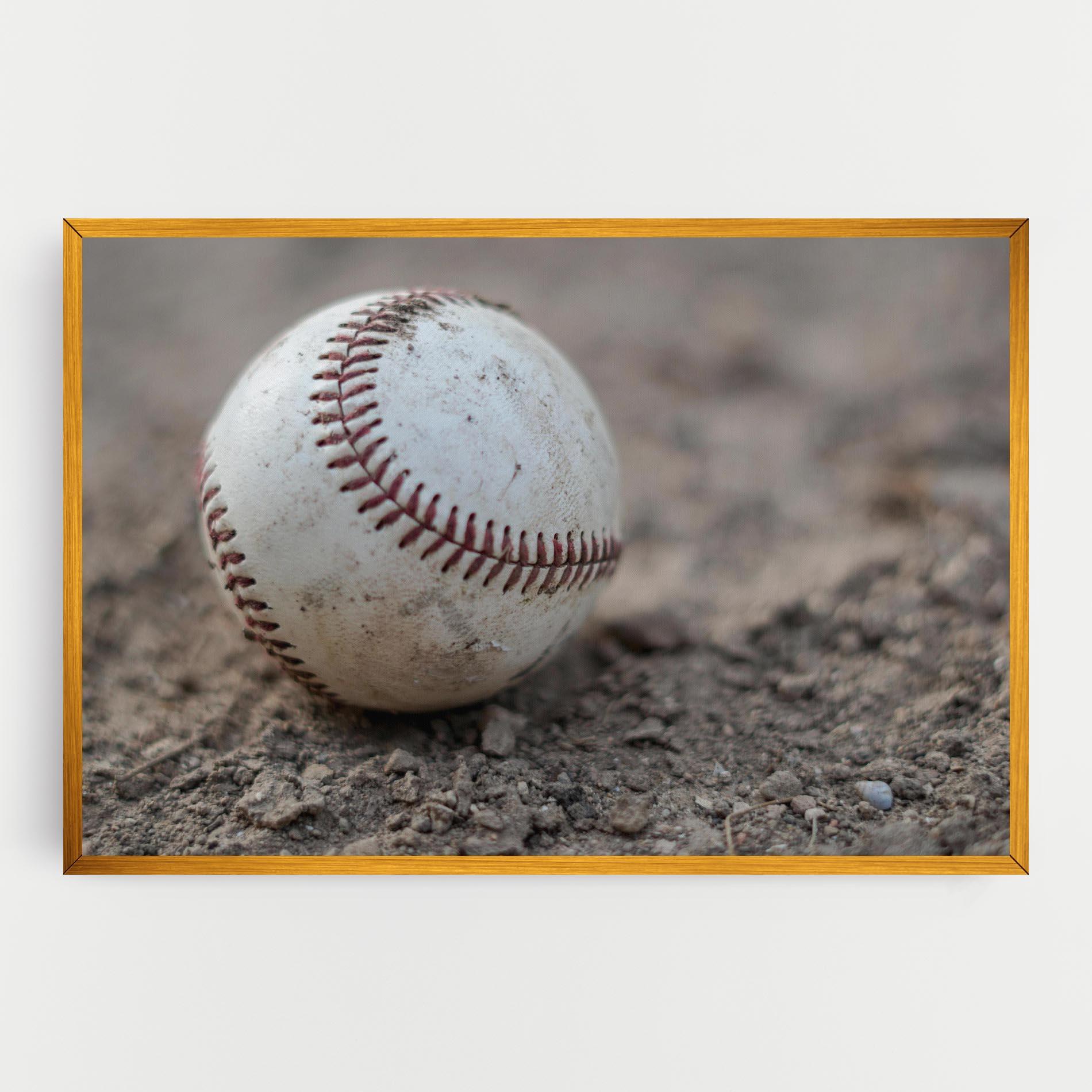 Tablou Canvas Dusty Baseball Ball mockup 0