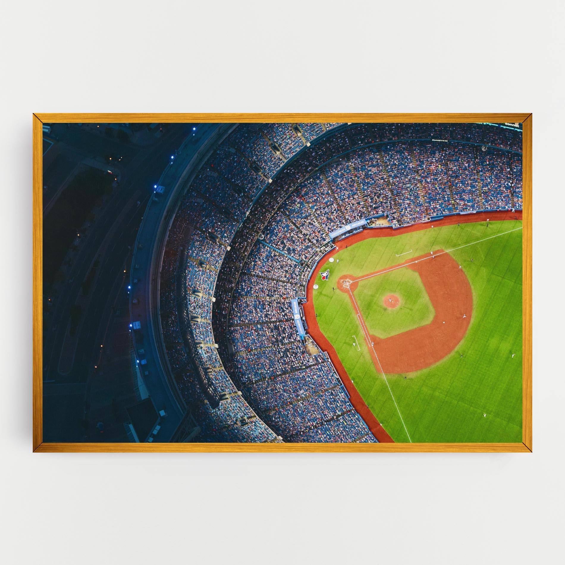Tablou Canvas Green Baseball Field mockup 0
