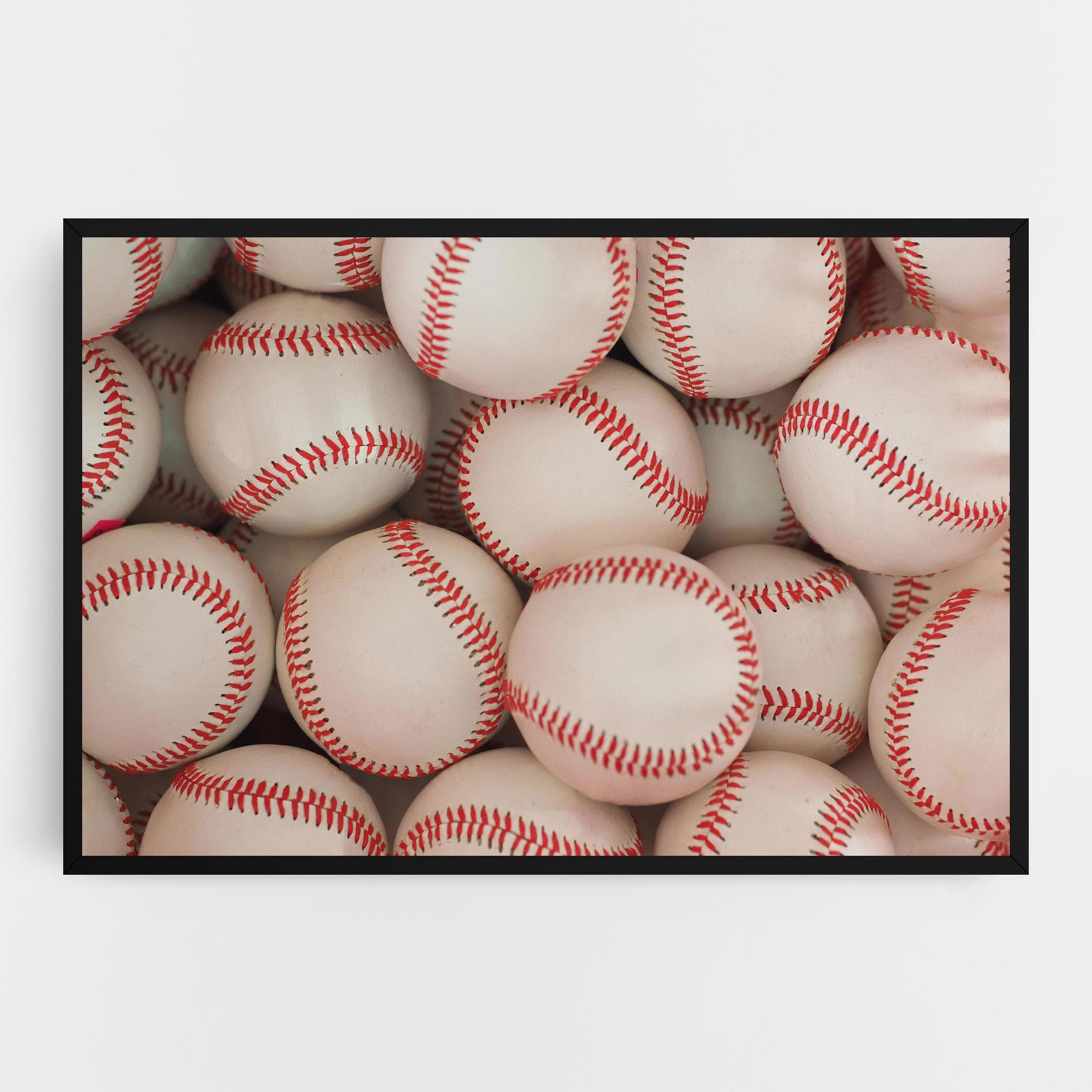 Tablou Canvas Baseball Balls Stack mockup 0