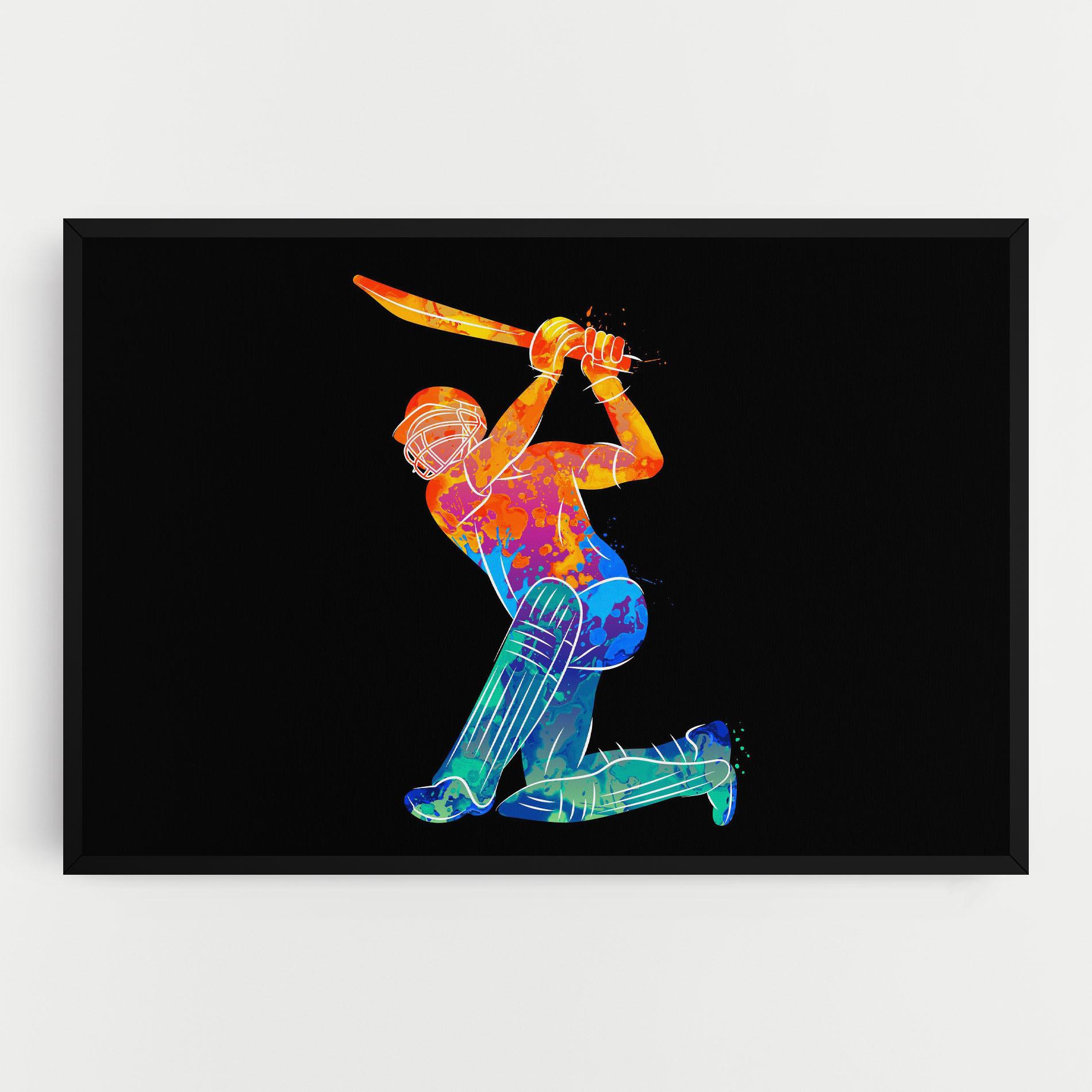 Tablou Canvas Baseball Color Art mockup 0