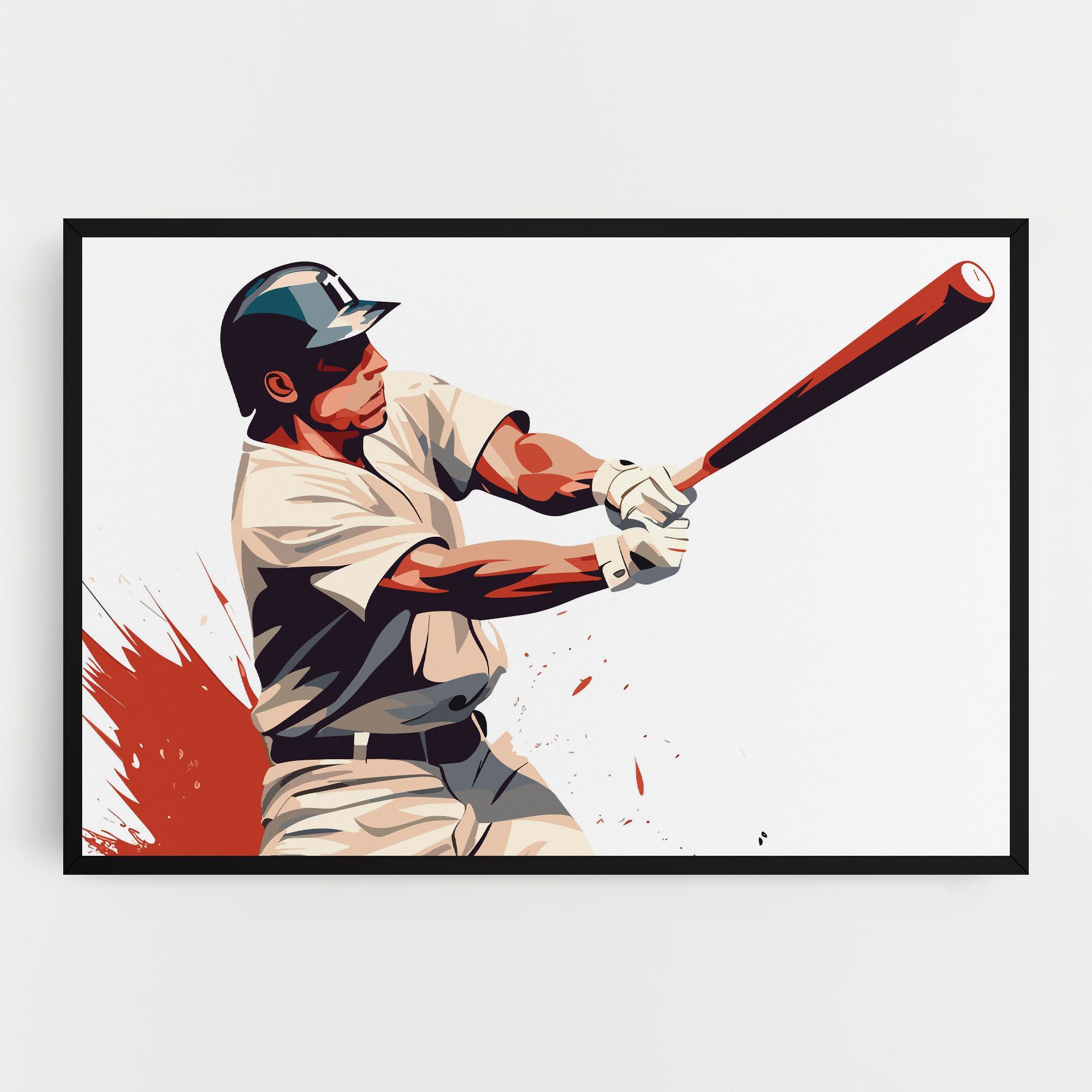 Baseball Red Art mockup 0